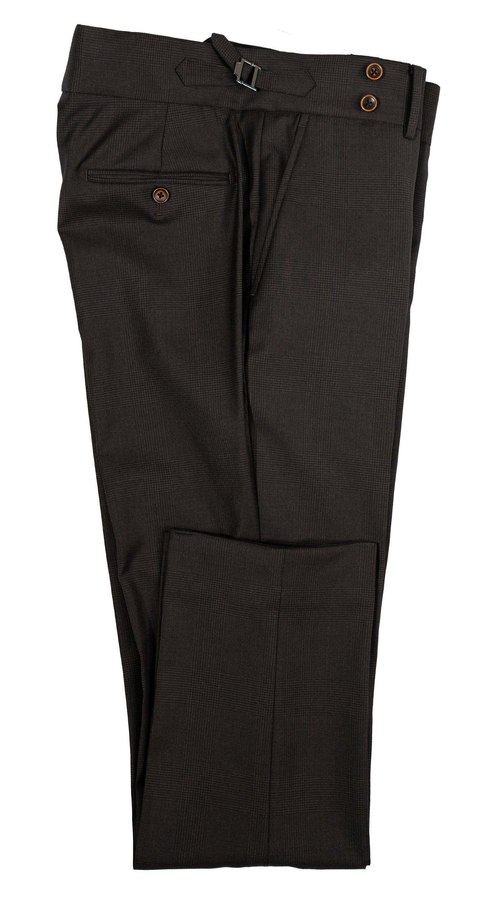 Espresso Glen Plaid Three-Piece Suit
