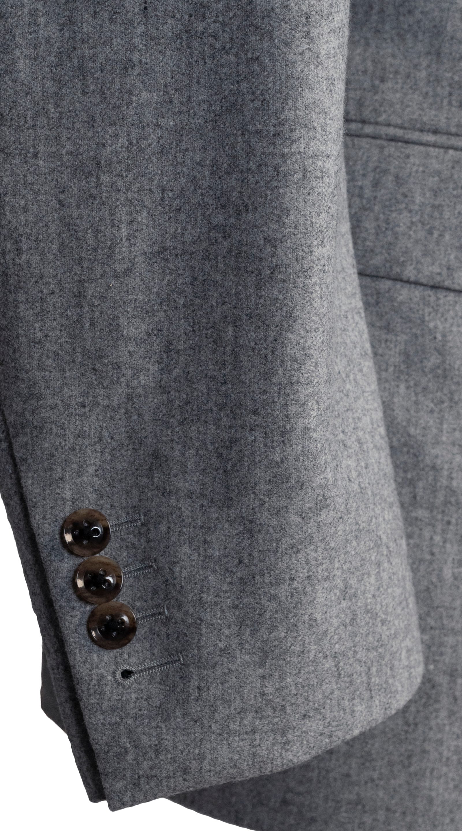 Complet Flanelle Laine Gris Clair