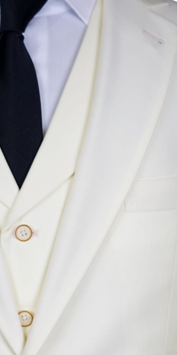 Pearl White Suit