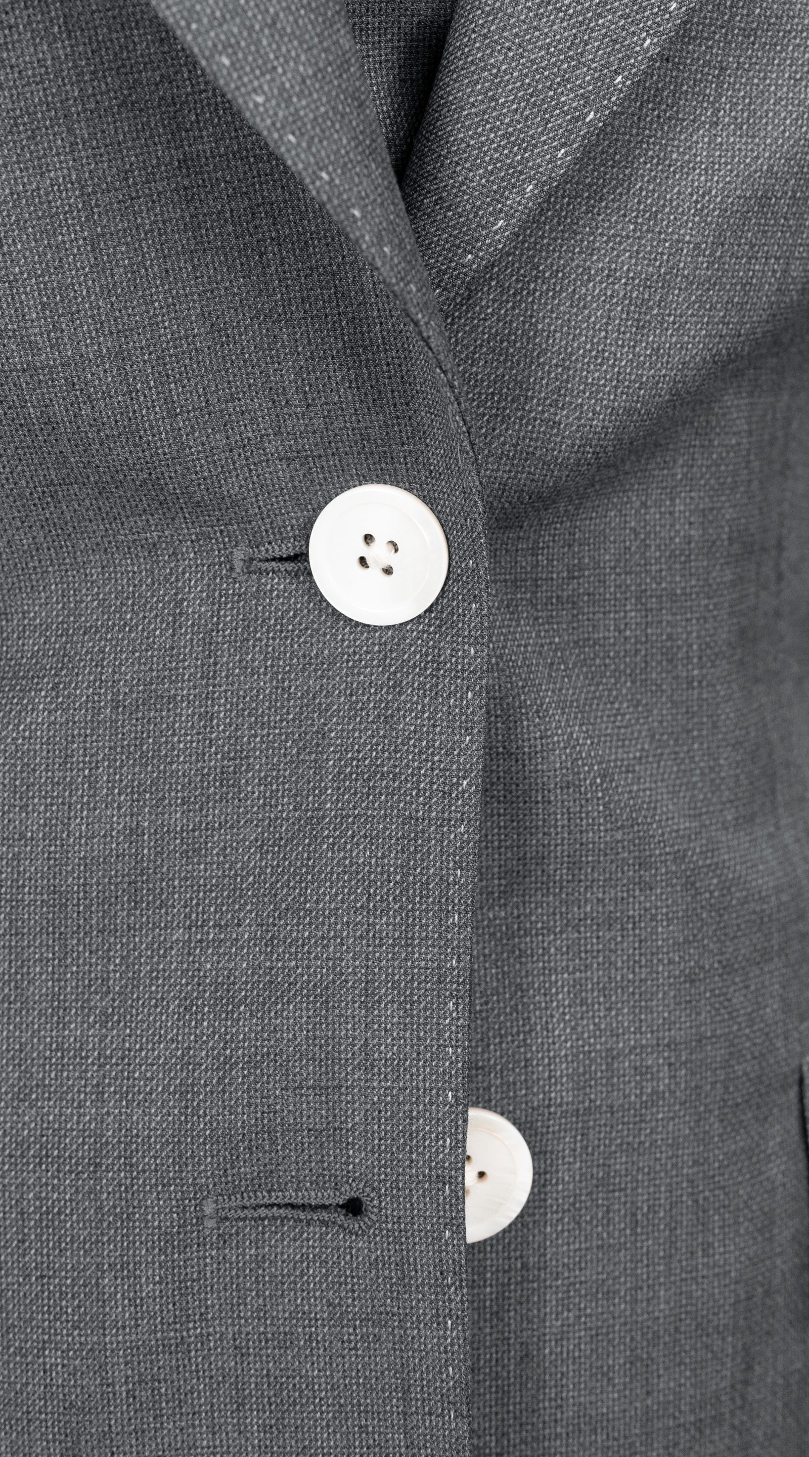 Complet Trois-Pièces Laine Gris Graphite