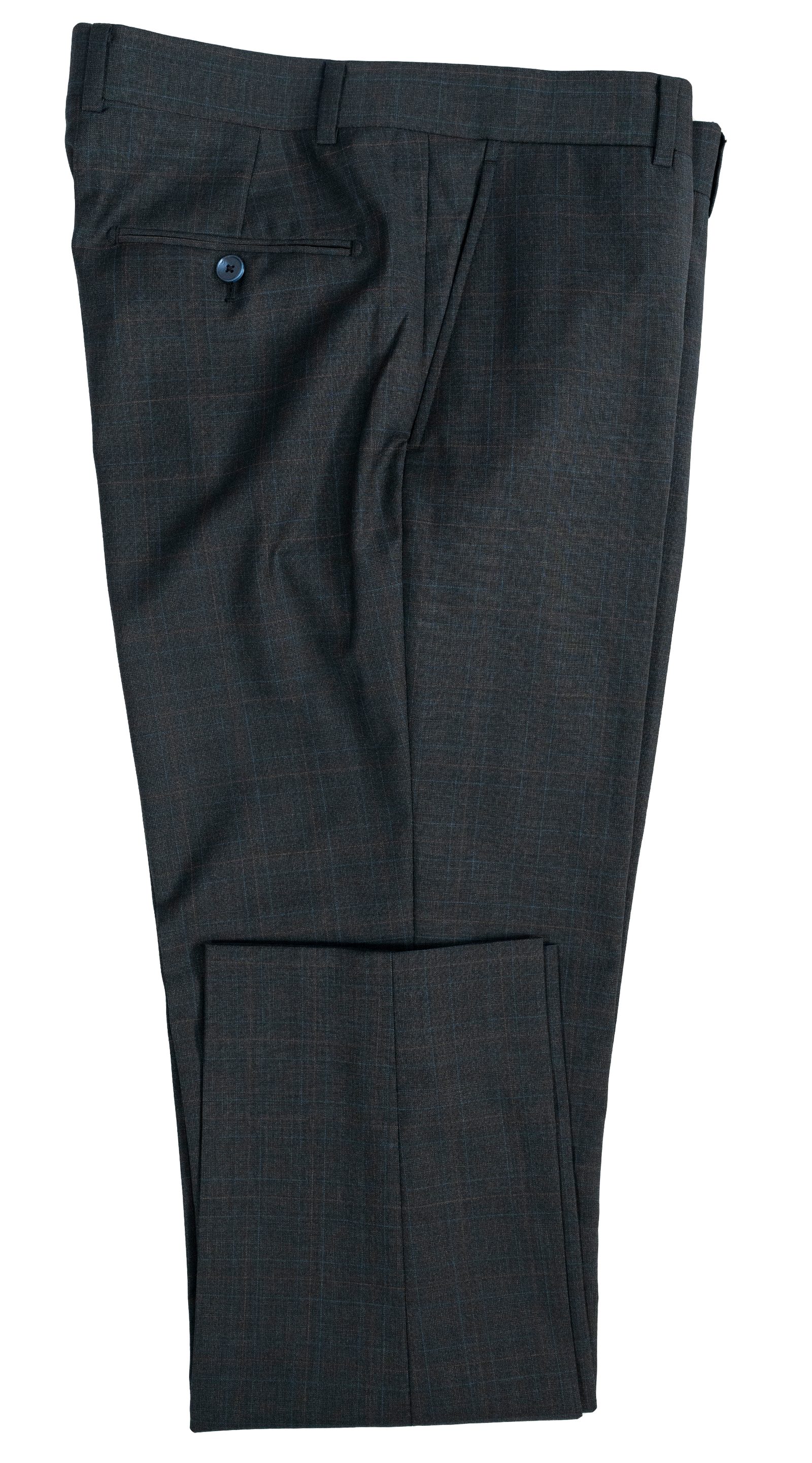 Grey Dual Overchecks Wool Suit