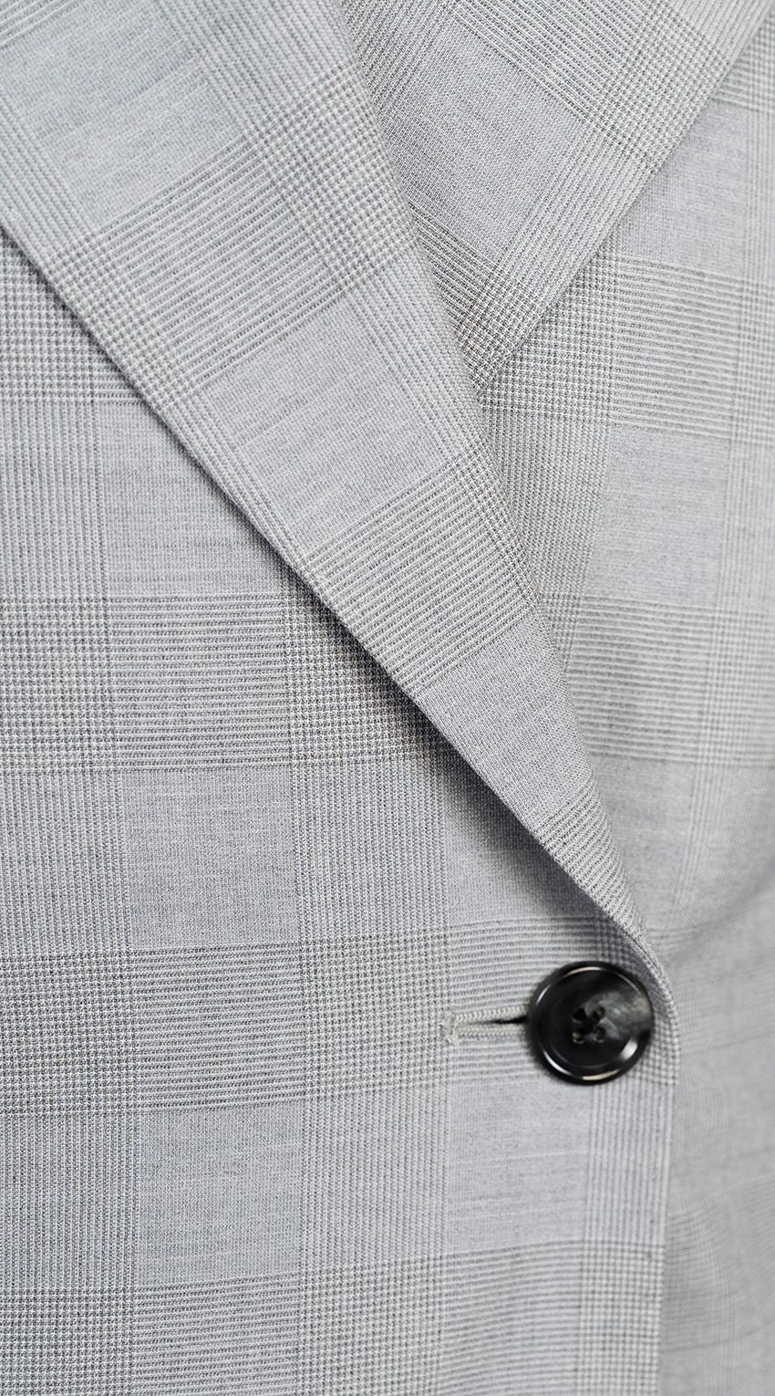 Grey Glen Plaid Double-Breasted Suit