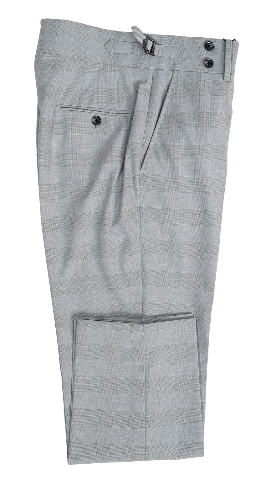 Grey Glen Plaid Double-Breasted Suit