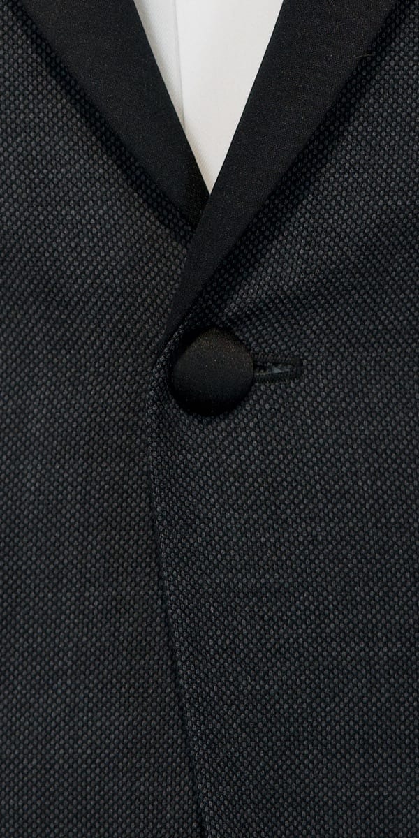 Complet Tuxedo Oeil-de-Perdrix Gris Foncé