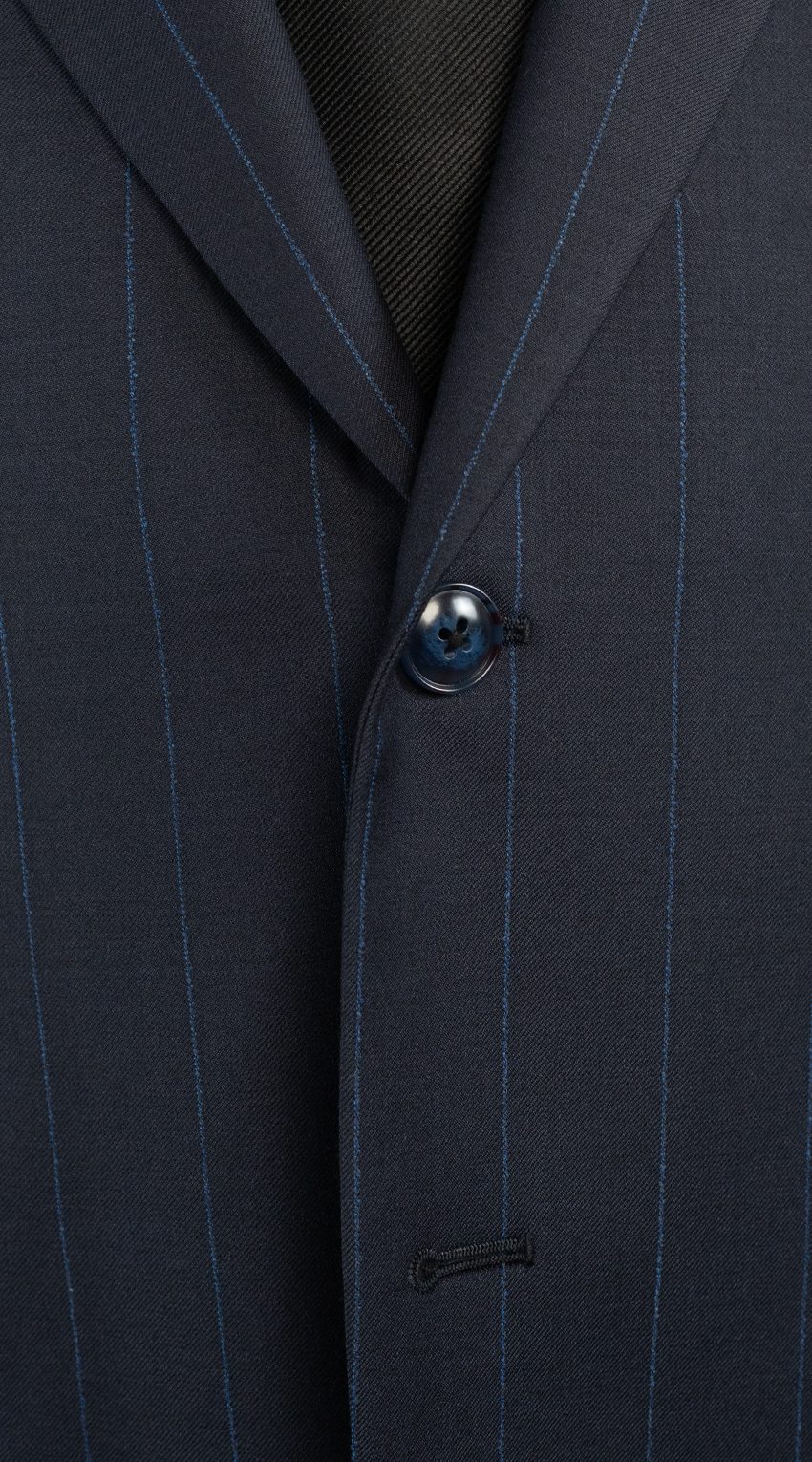 Midnight Blue Pinstripe Suit