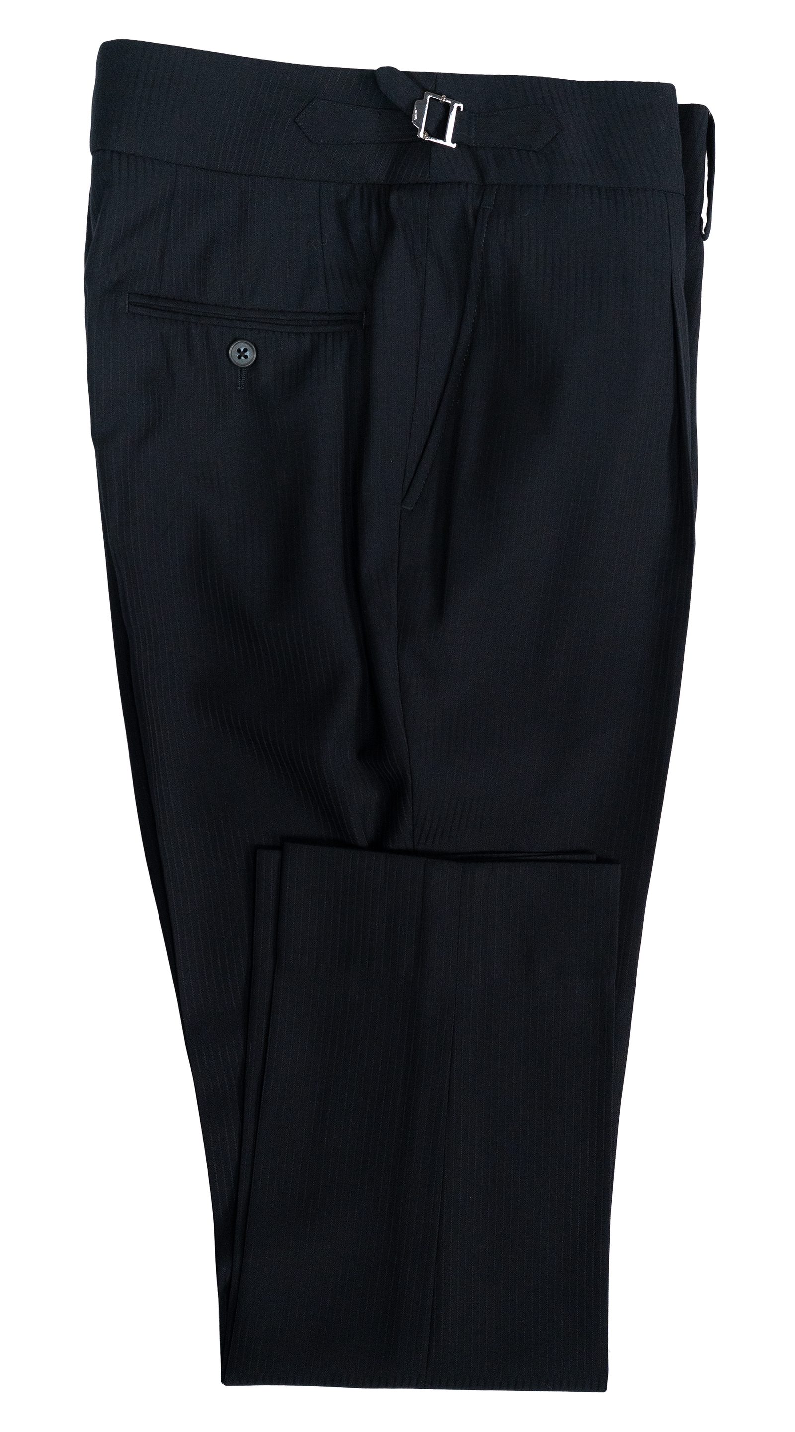 Midnight Blue Pinstripe Three-Piece Suit