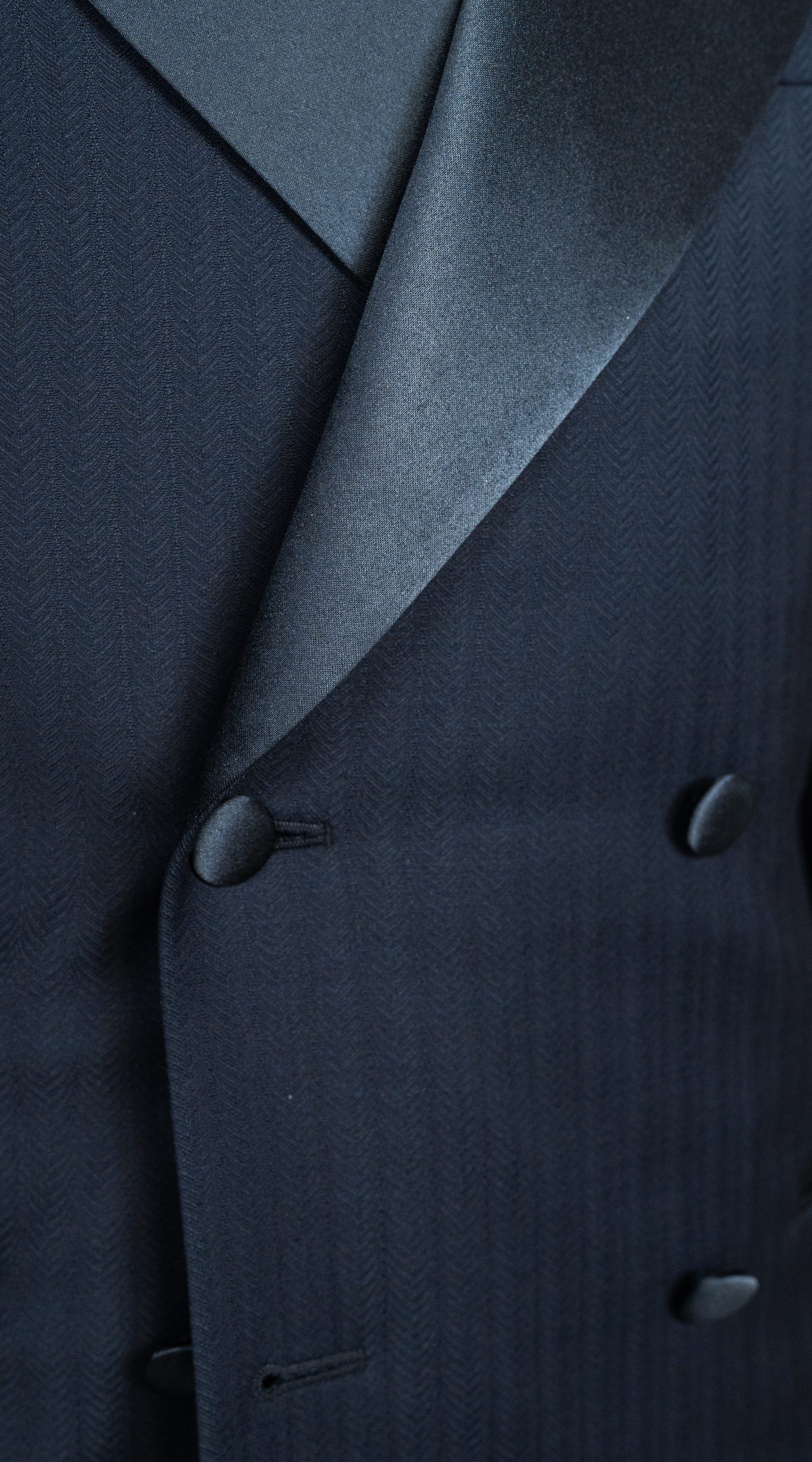Midnight Navy Double-Breasted Tuxedo