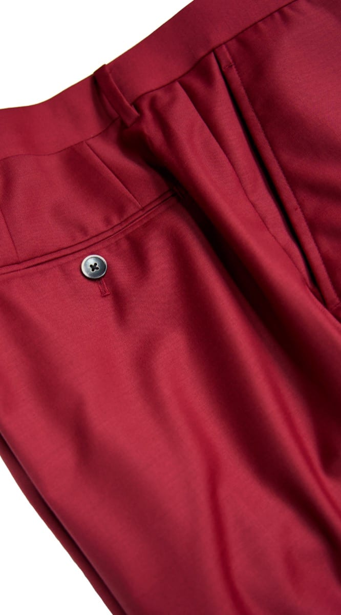 Red Wool Suit