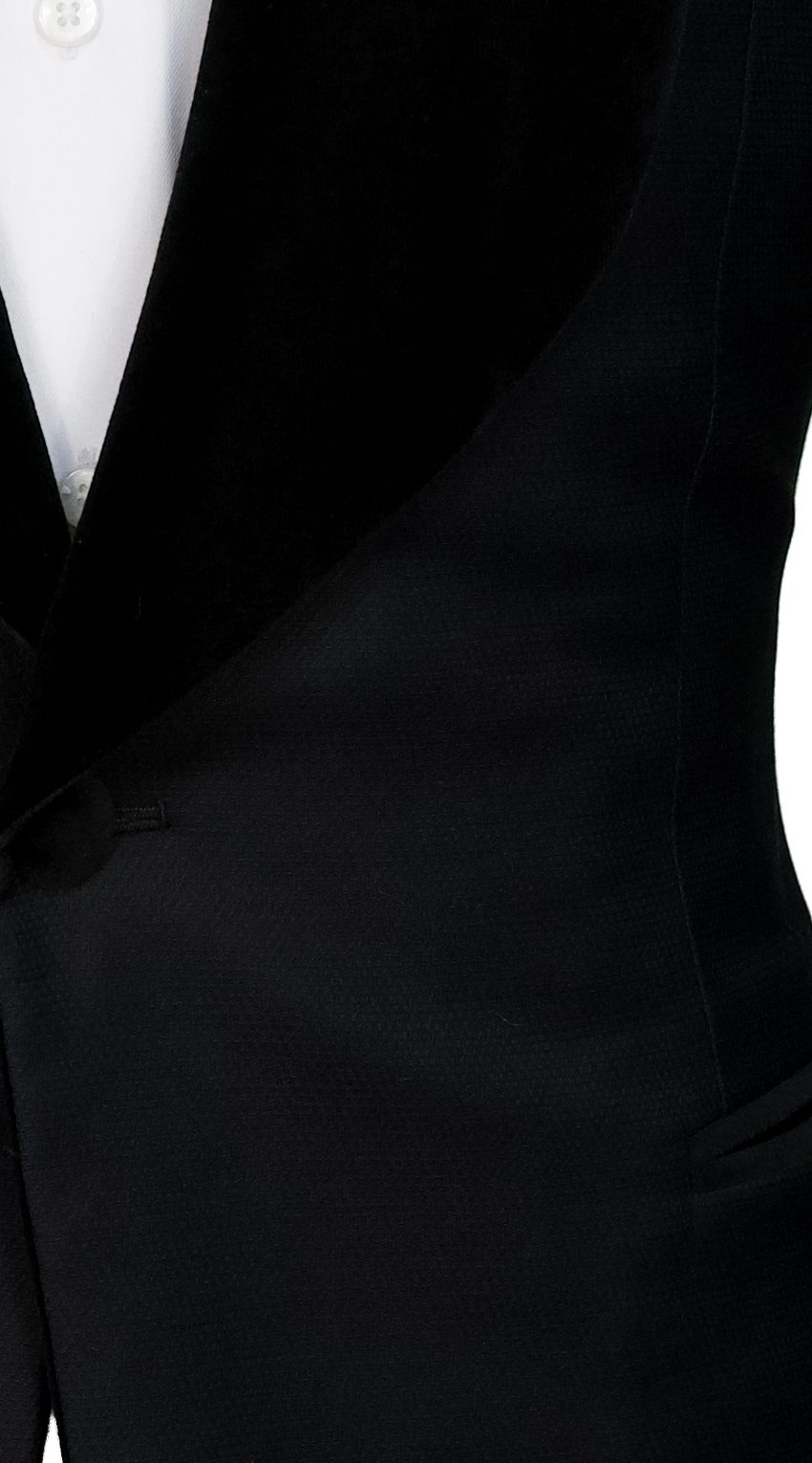 Black Dotted Textured Tuxedo