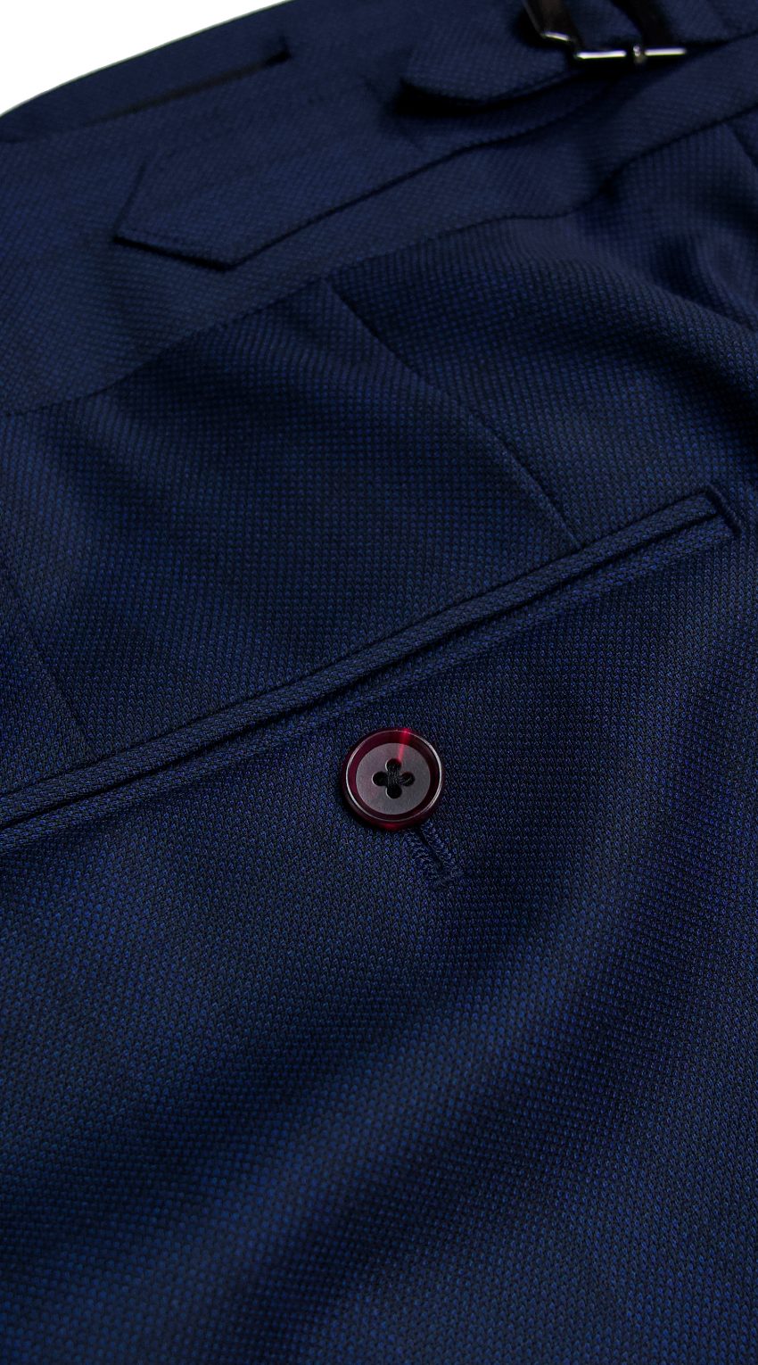 Indigo Birdseye Check Suit