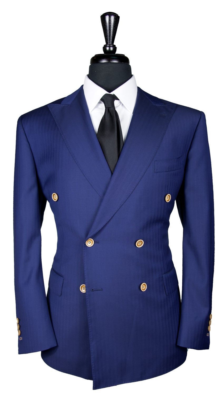 Complet bleu birdseye en laine