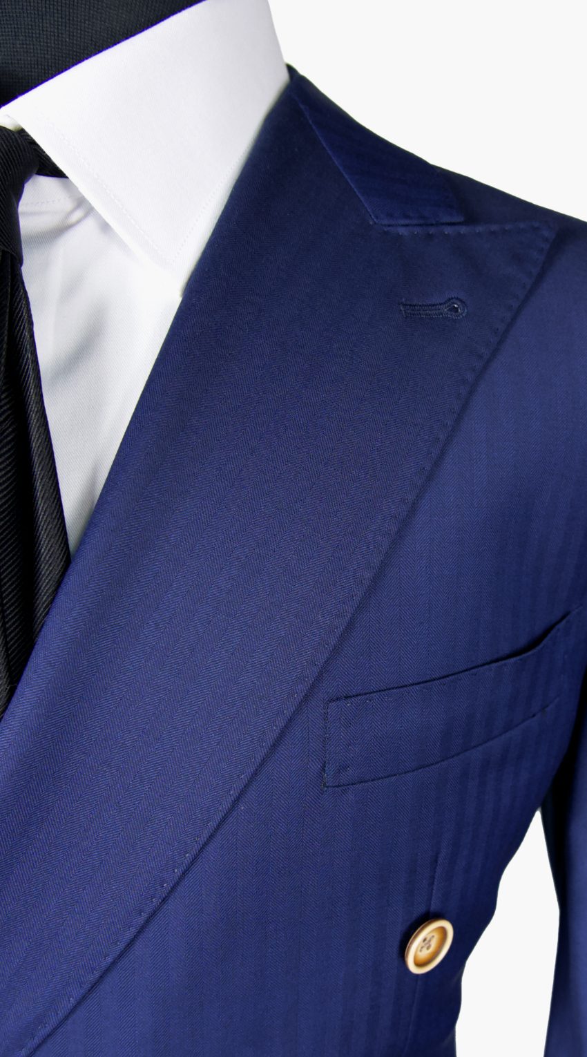 Complet bleu birdseye en laine