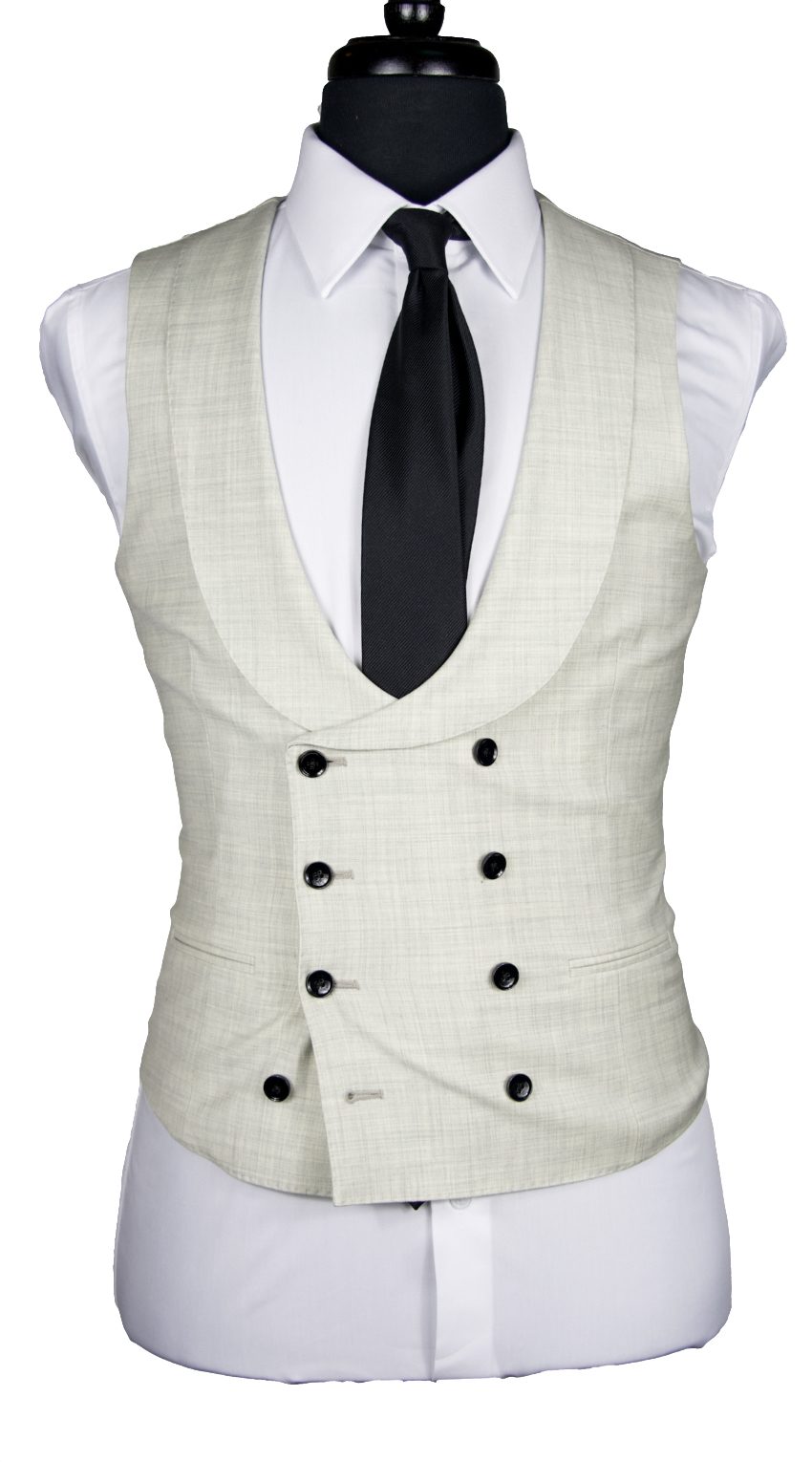 Cream White Wool Suit