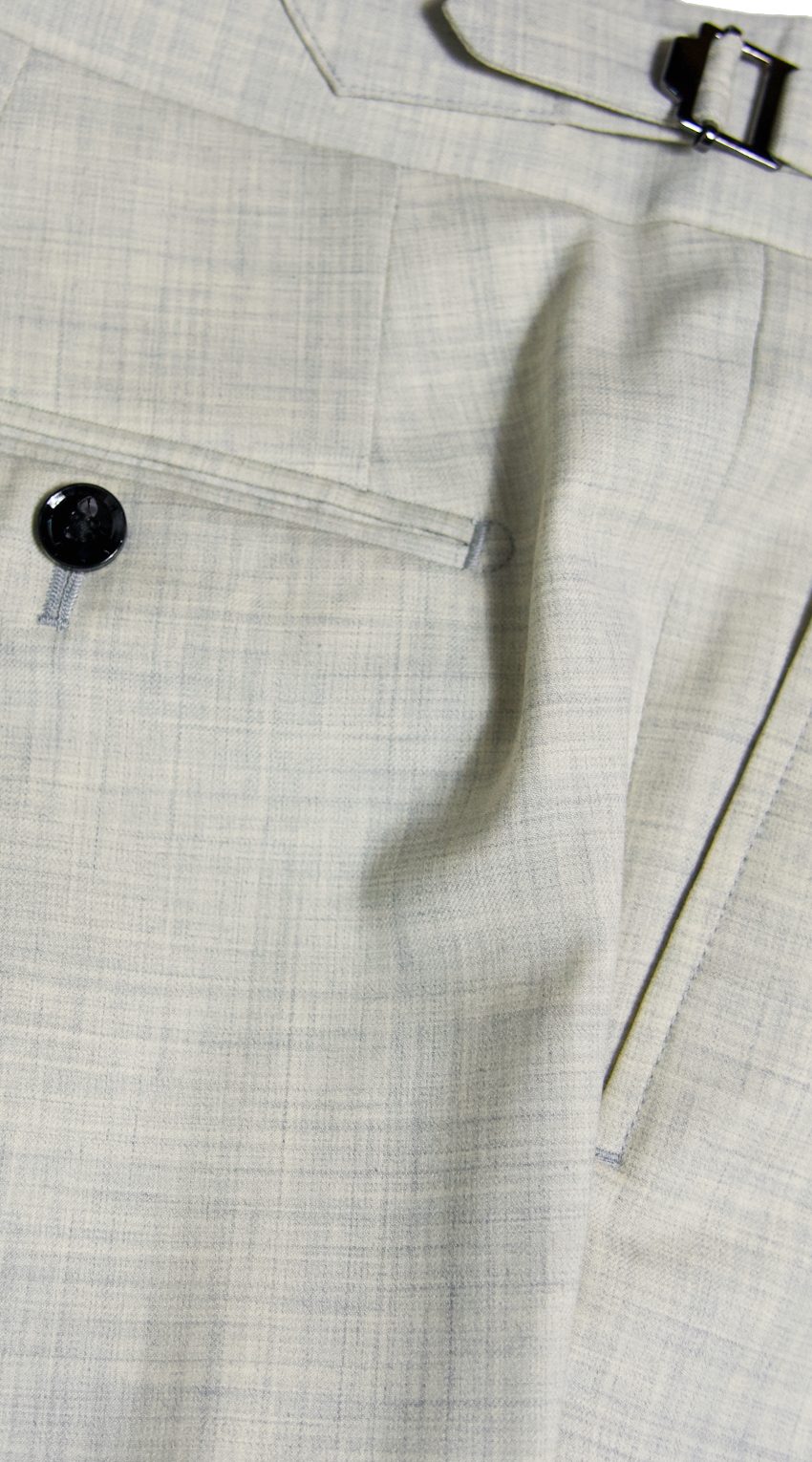 Cream White Wool Suit