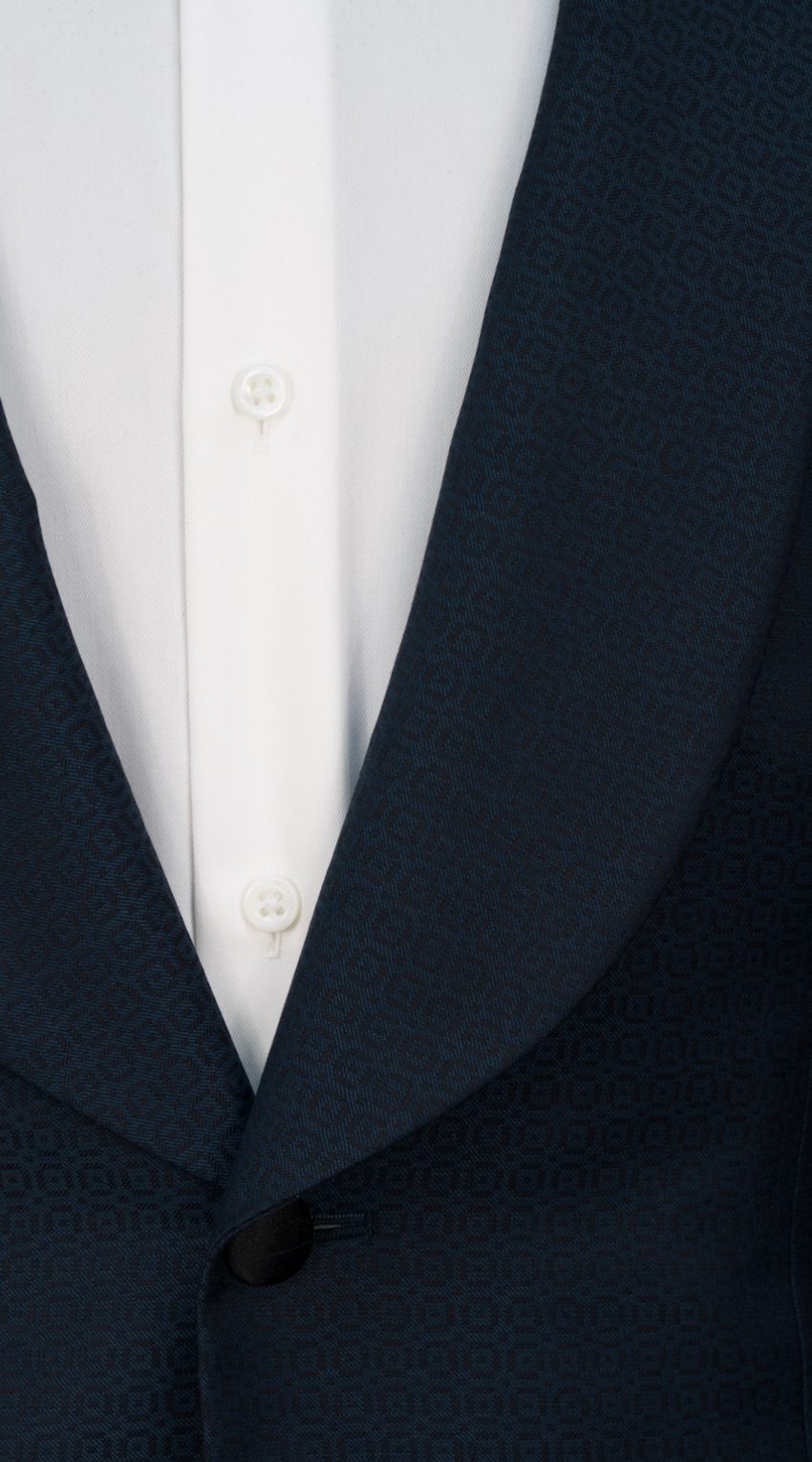 Circular Patterned Teal Tuxedo