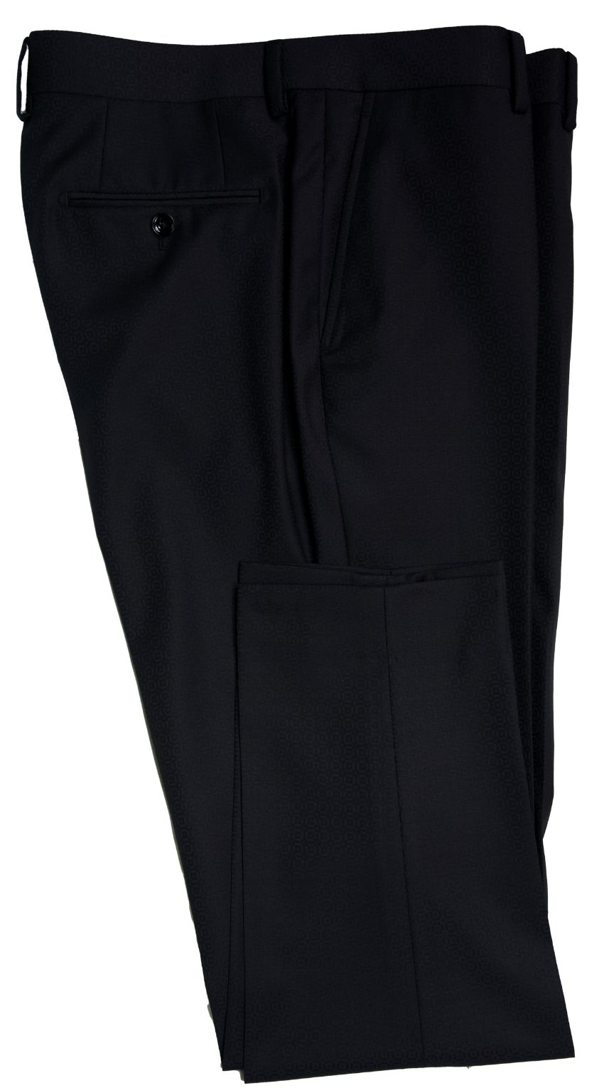 Black Circular Texture Suit