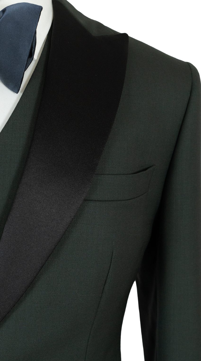 Green Peak Satin Lapel Tuxedo