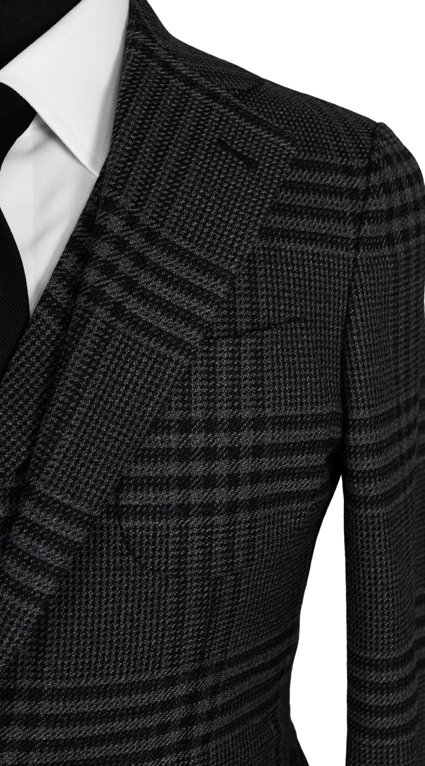 Onyx Charcoal Prince of Wales Suit