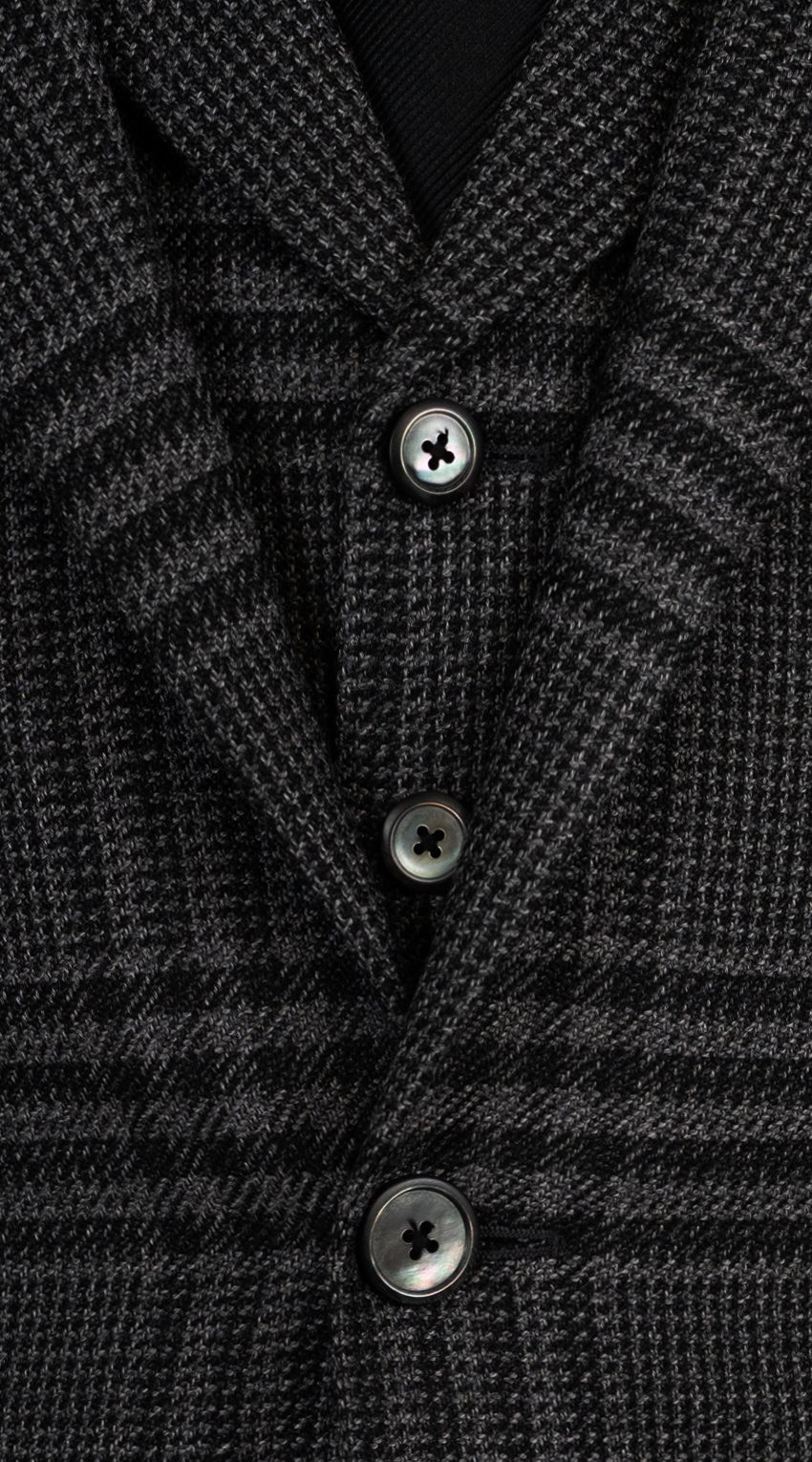 Onyx Charcoal Prince of Wales Suit