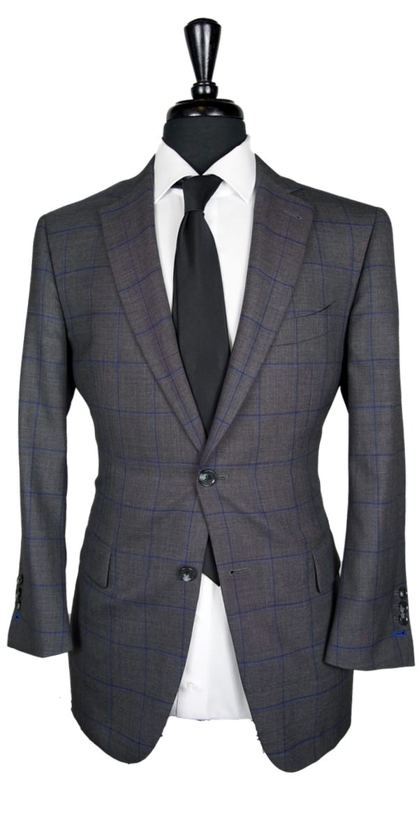 Complet bleu birdseye en laine