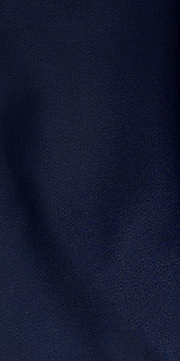 Blue Subtle Herringbone Wool Suit