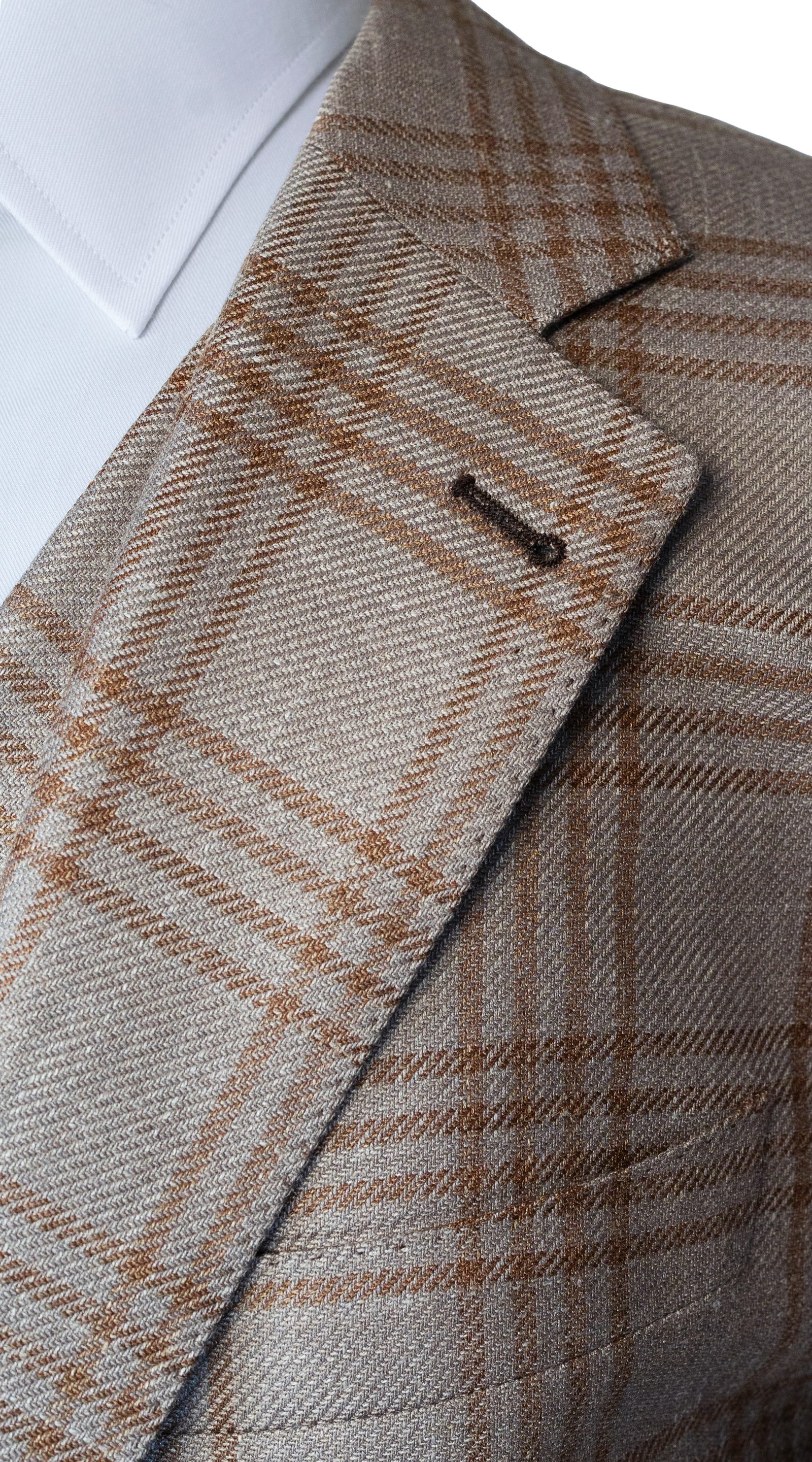 Sandstone Plaid Three-Piece Suit