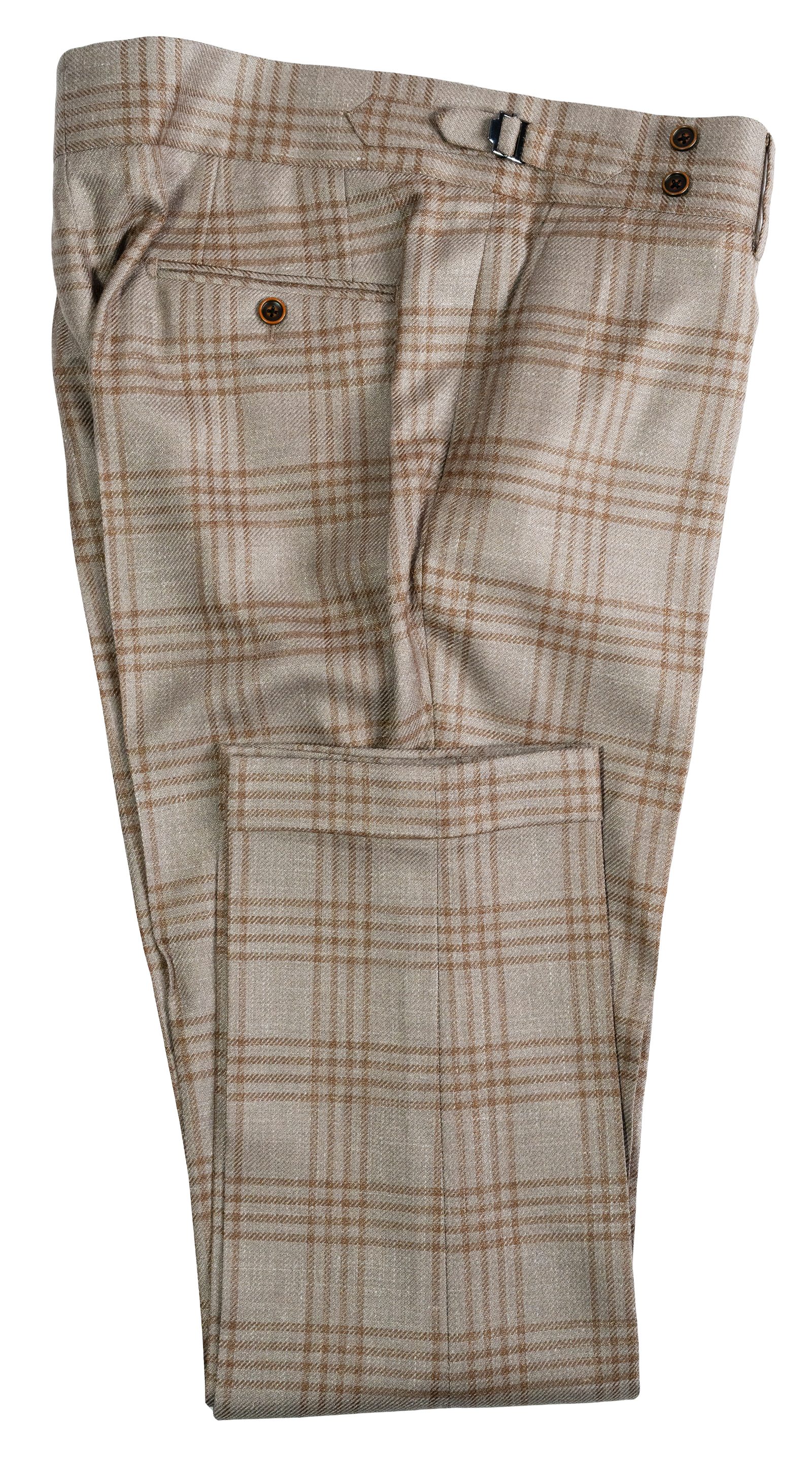 Sandstone Plaid Three-Piece Suit