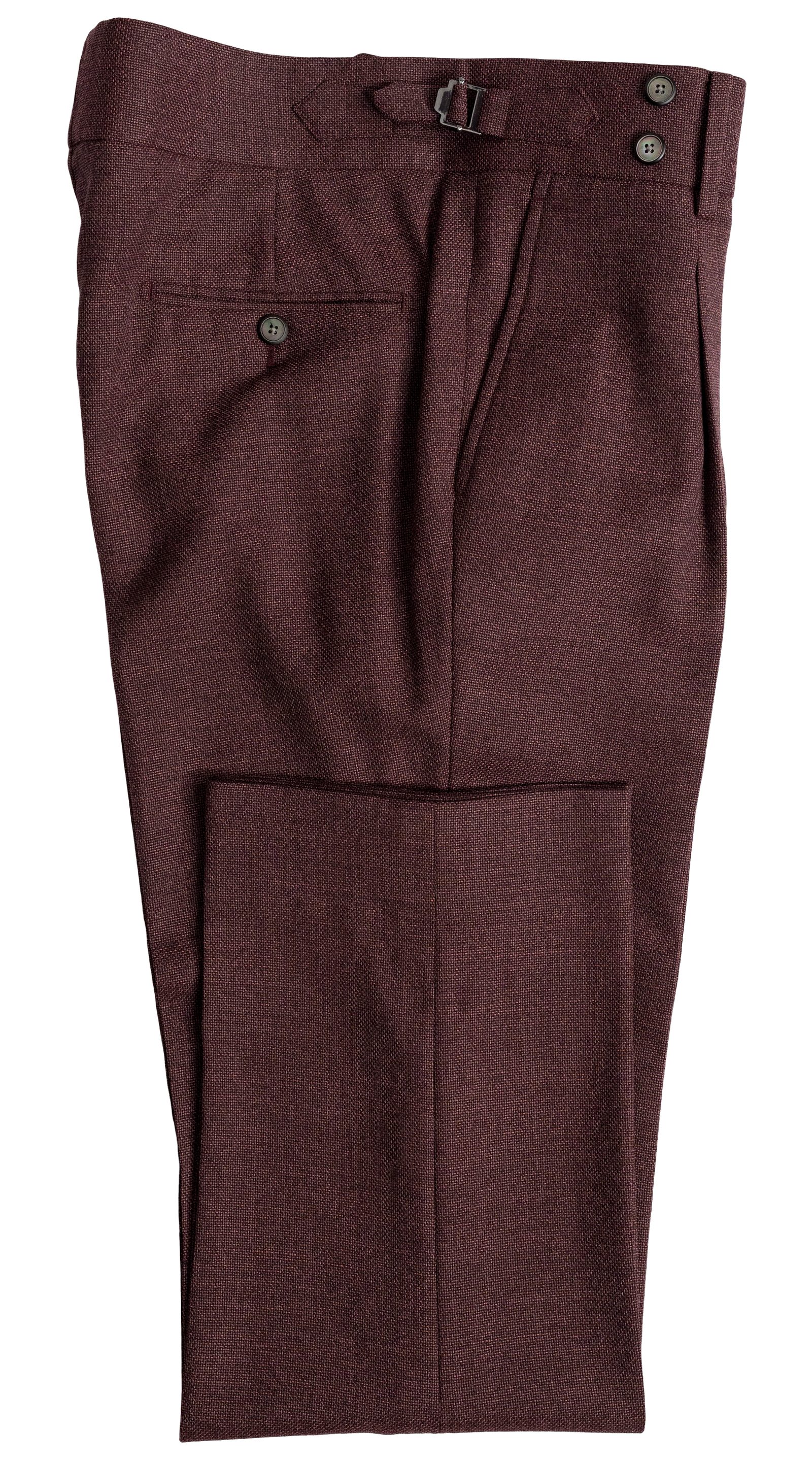 Mahogany Double-Breasted Wool Suit