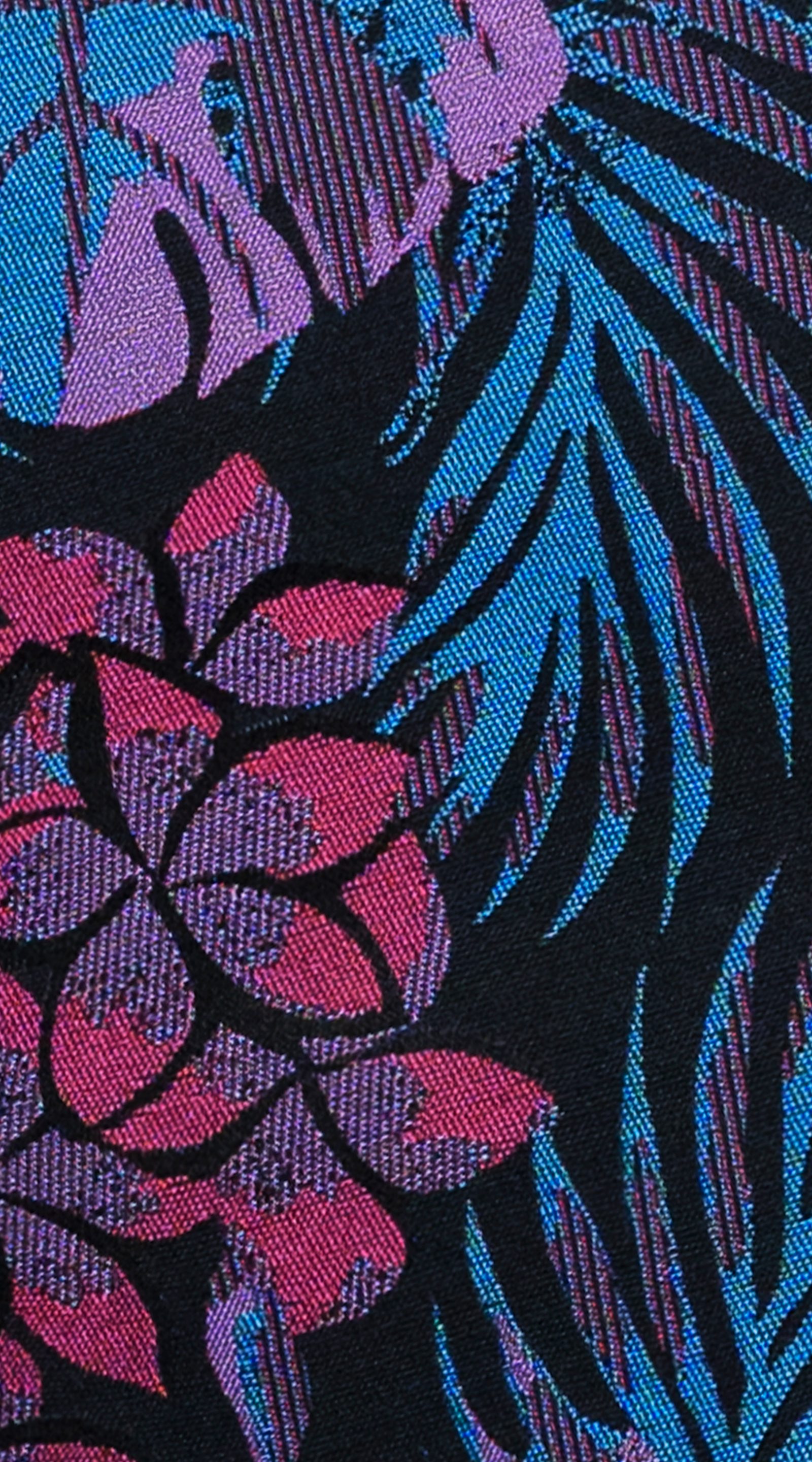 Black Floral Bloom Jacquard Tuxedo