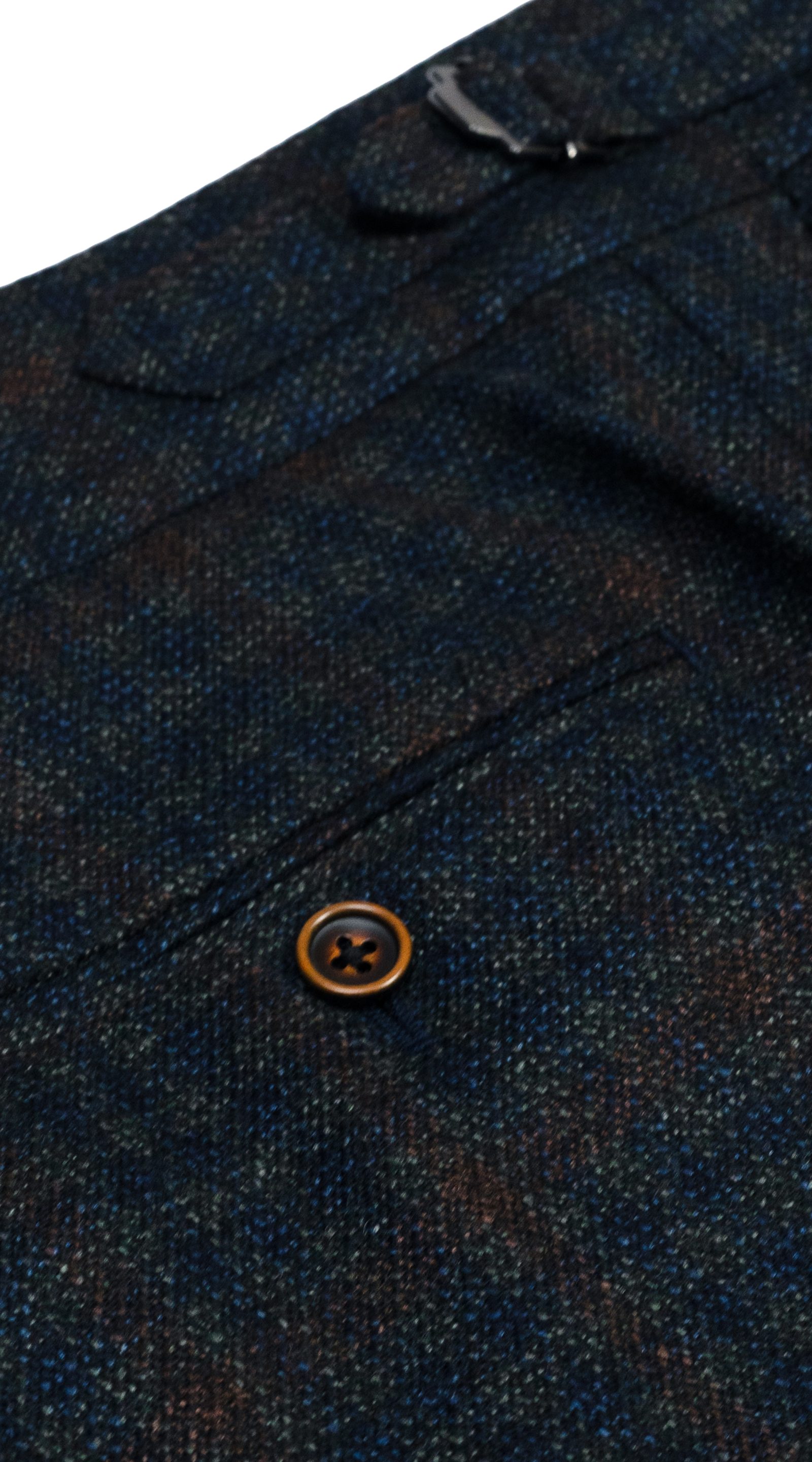 Teal Brown Plaid Suit