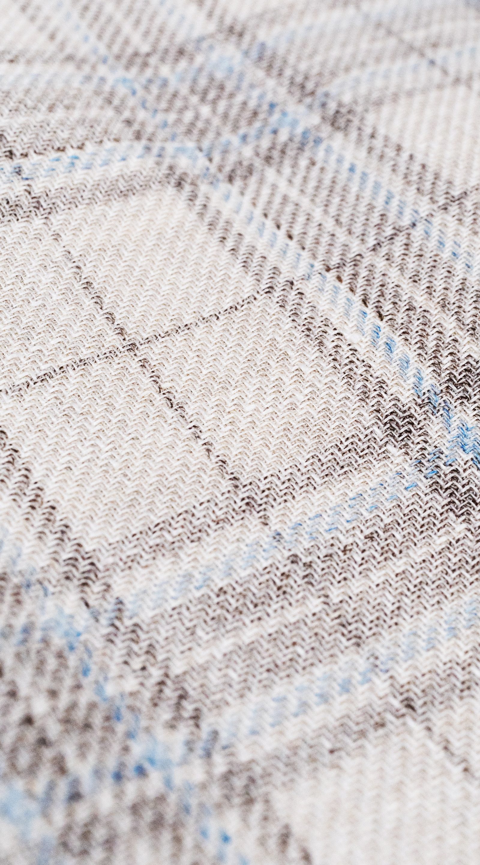 Beige Brown Plaid Suit