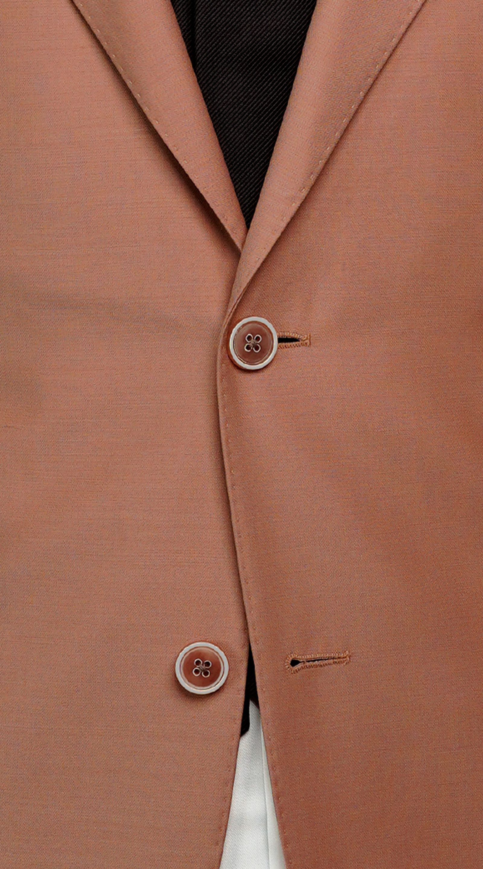 Coral Orange Linen Suit
