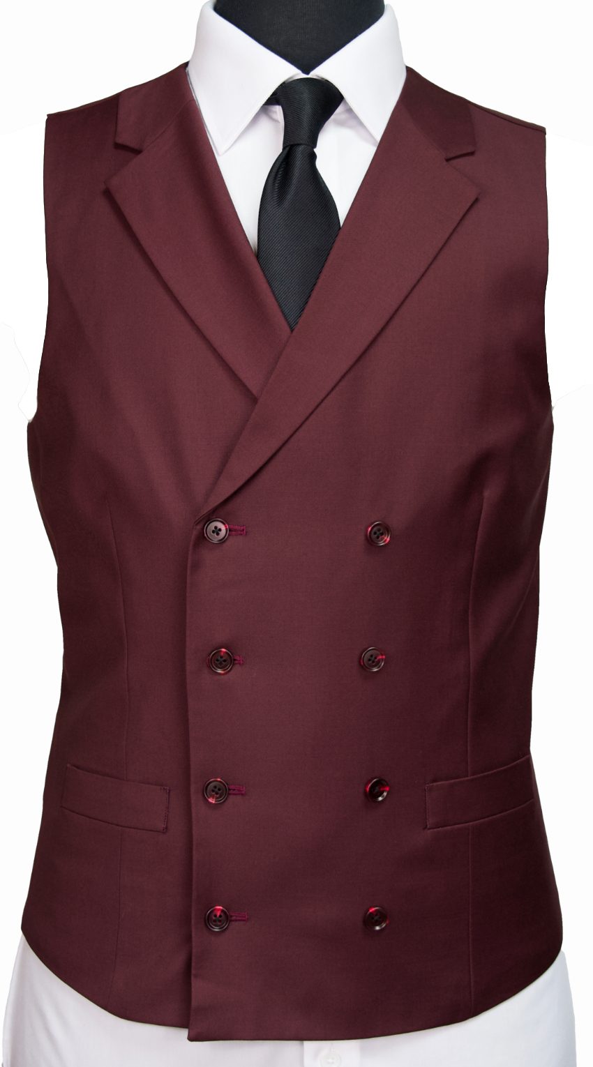 Maroon Red Wool Suit