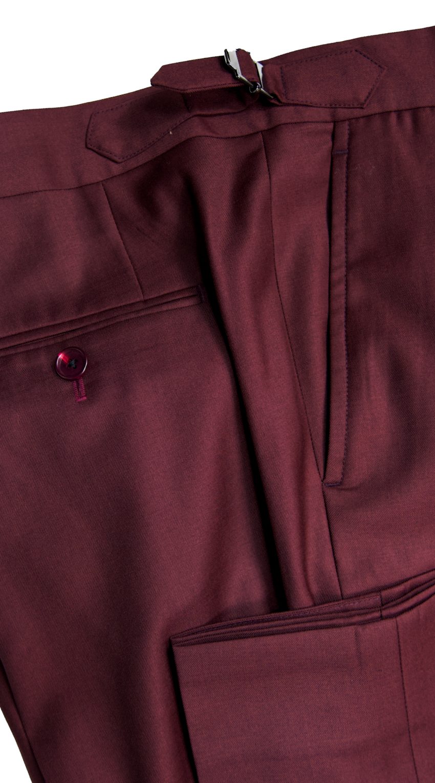 Maroon Red Wool Suit