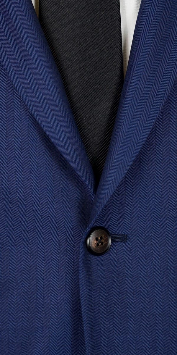 Complet Bleu Laine Chevrons