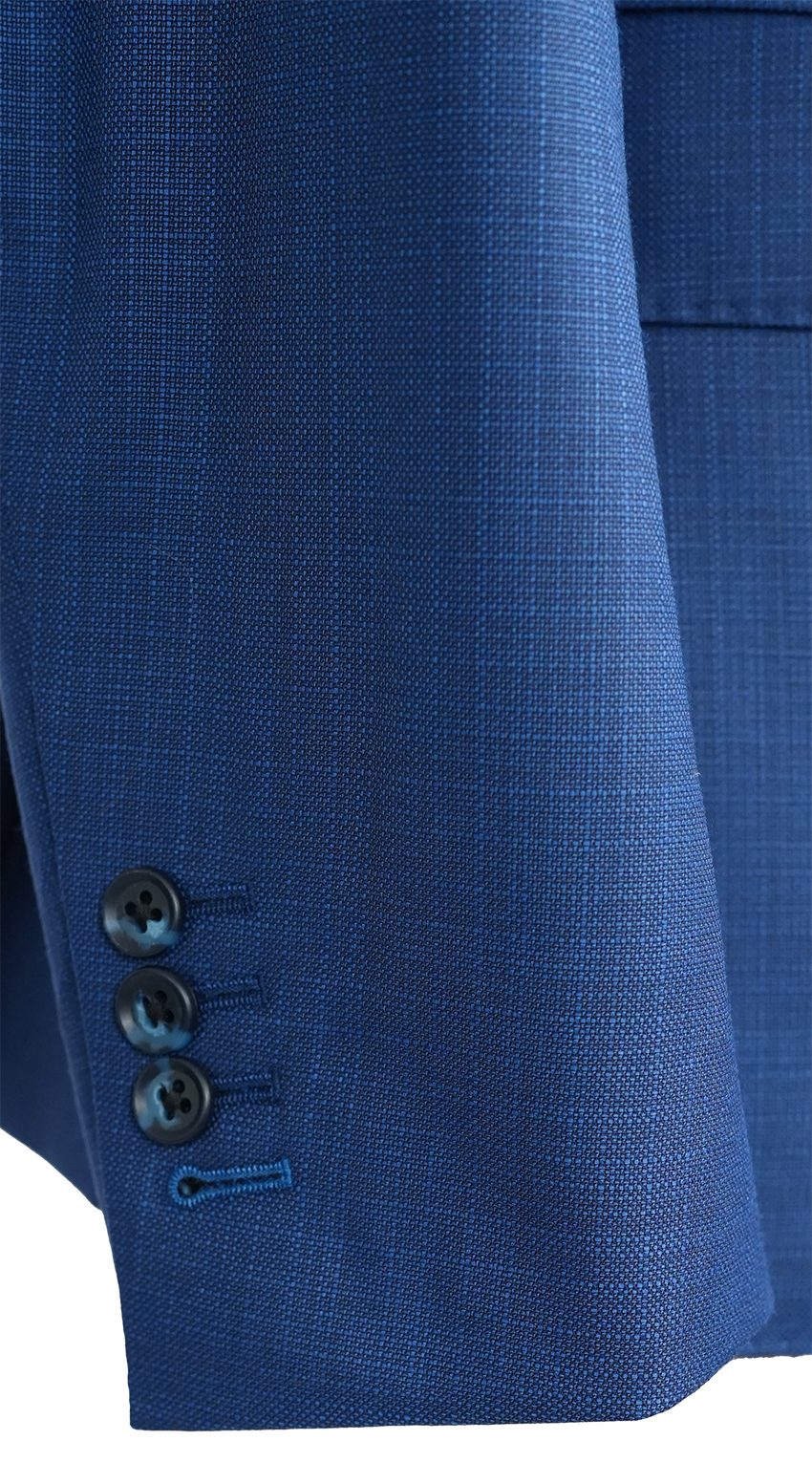 Royal Blue Textured Classic Suit