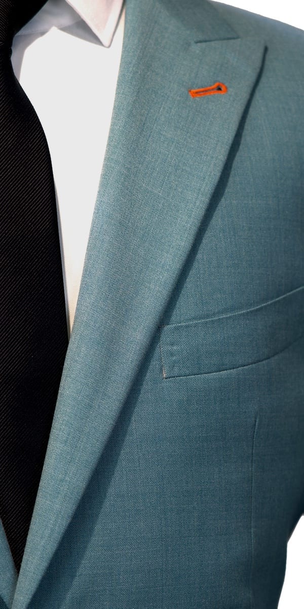 Complet bleu birdseye en laine