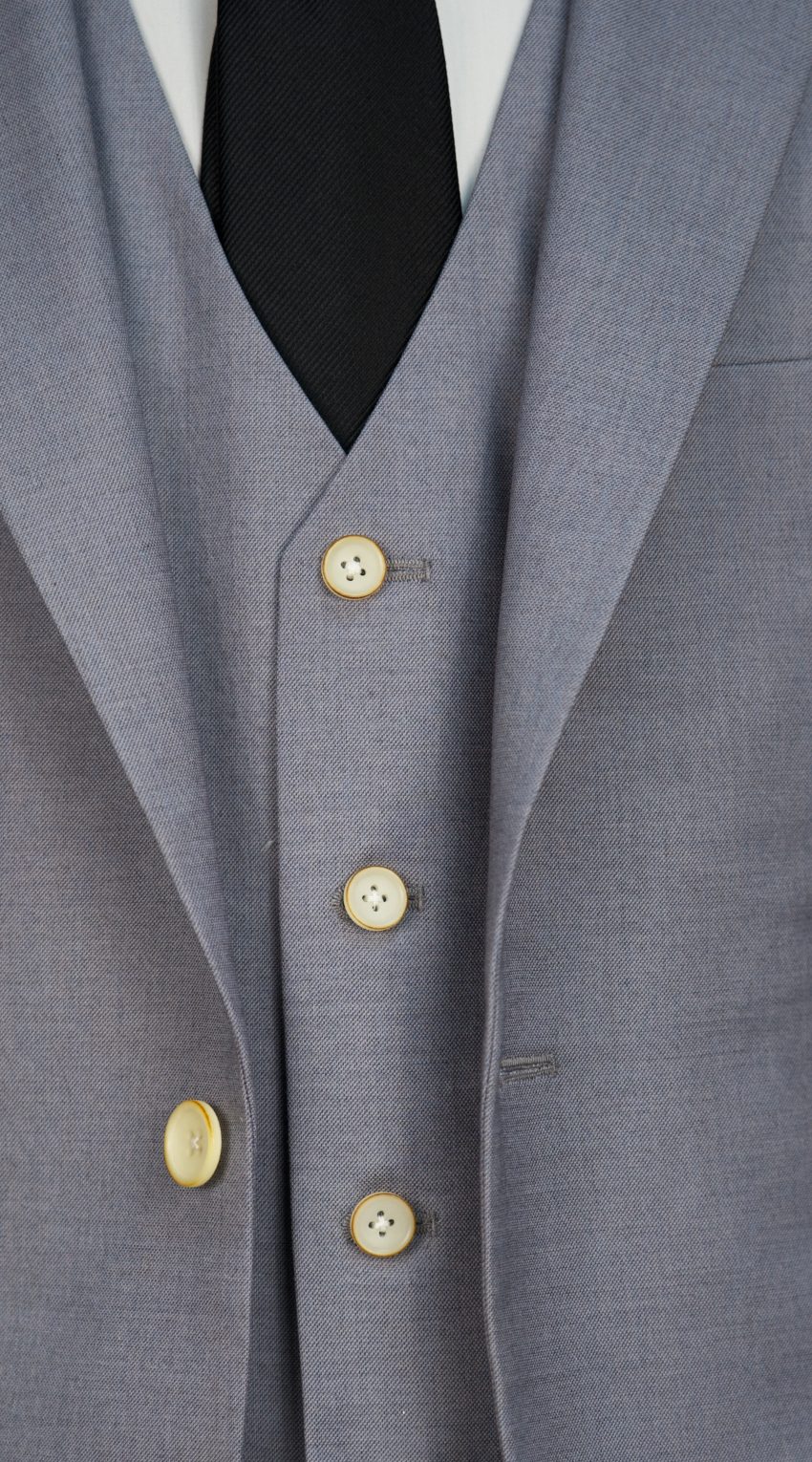 Complet bleu birdseye en laine