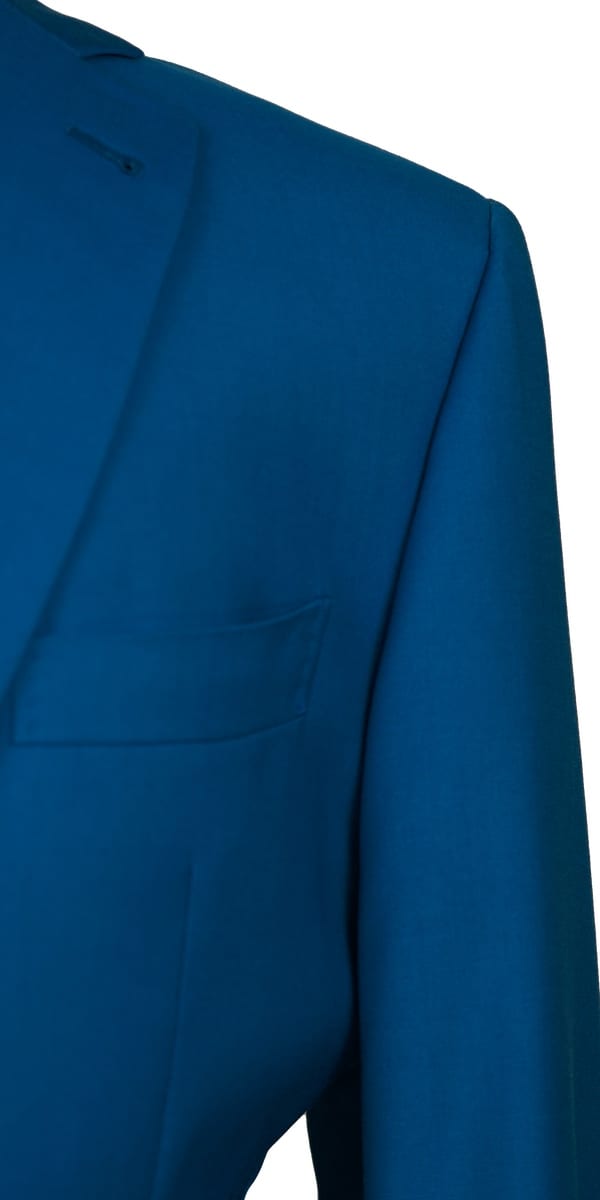 Cerulean Blue Wool Suit