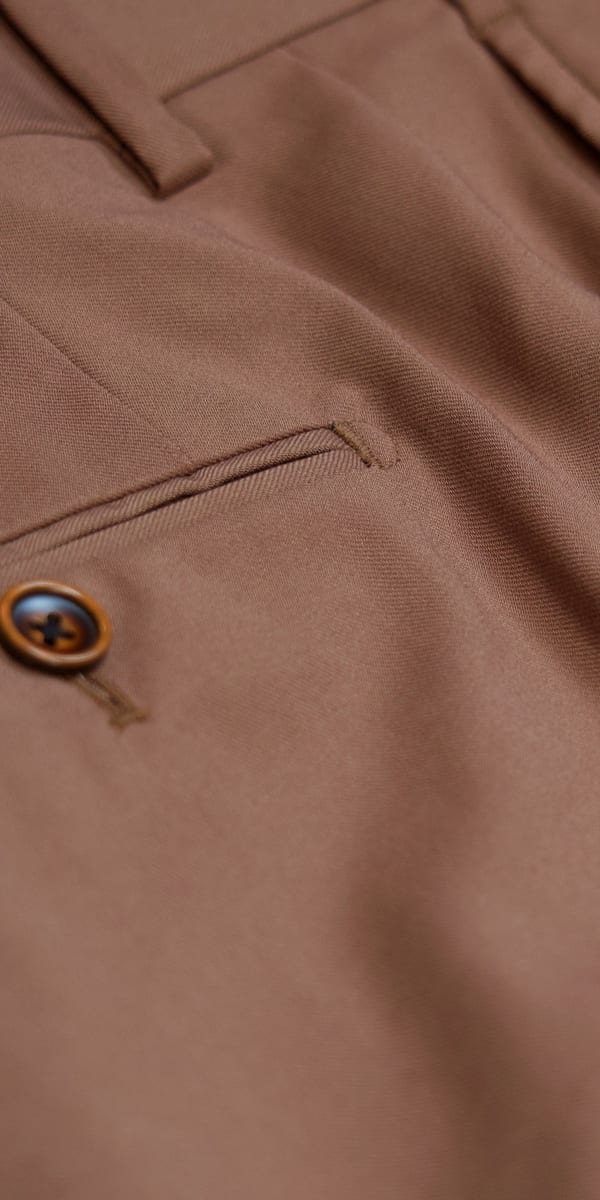 Tawny Brown Wool Suit