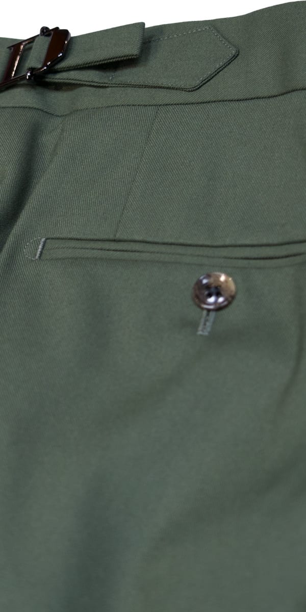 Olive Green Wool Suit