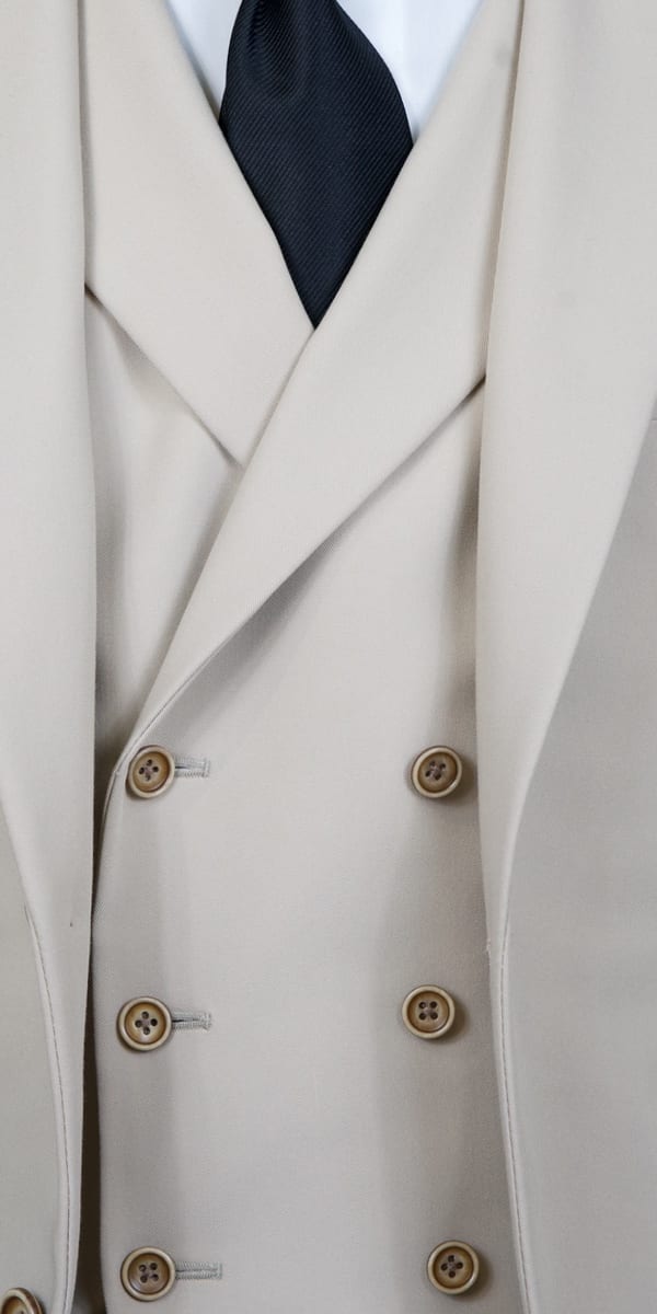 Cream Wool Suit