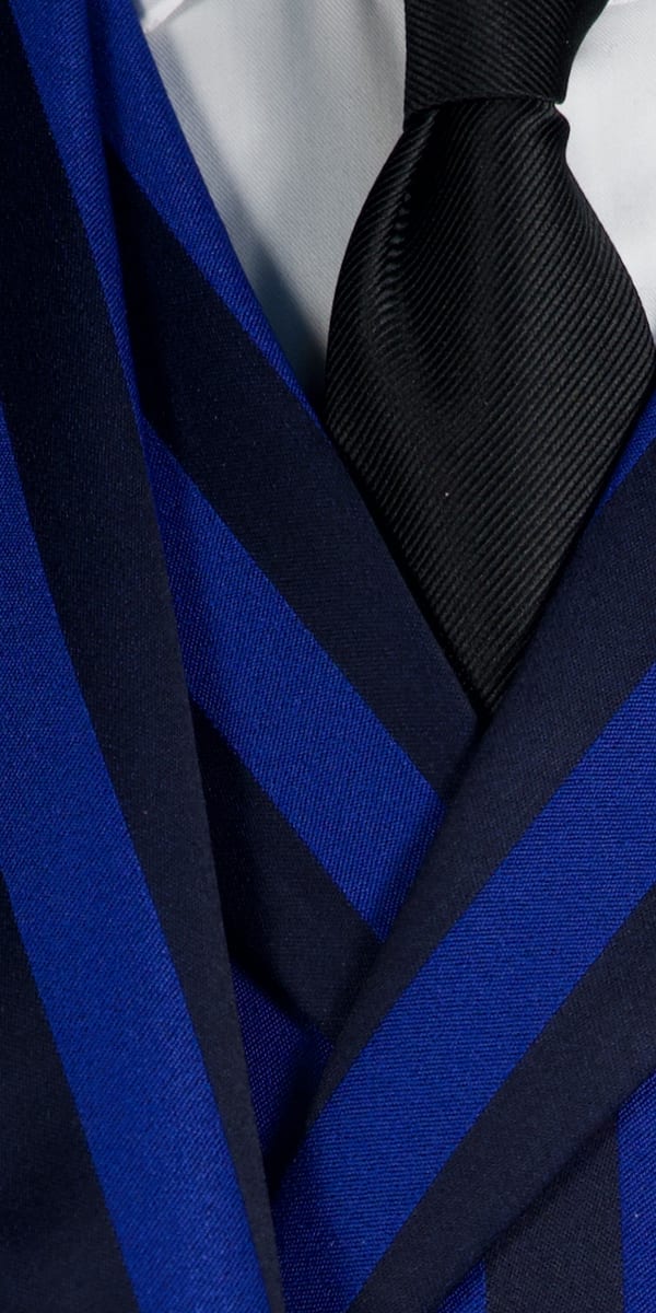 Royal and Navy Blue Stripe Suit