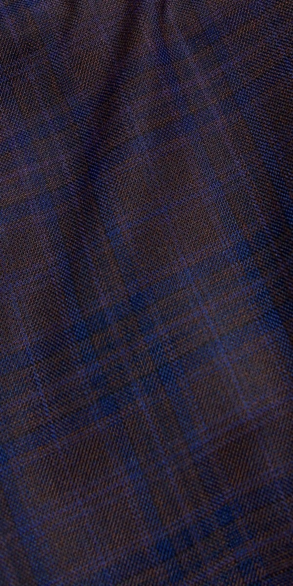 Plum Checkered Wool Suit