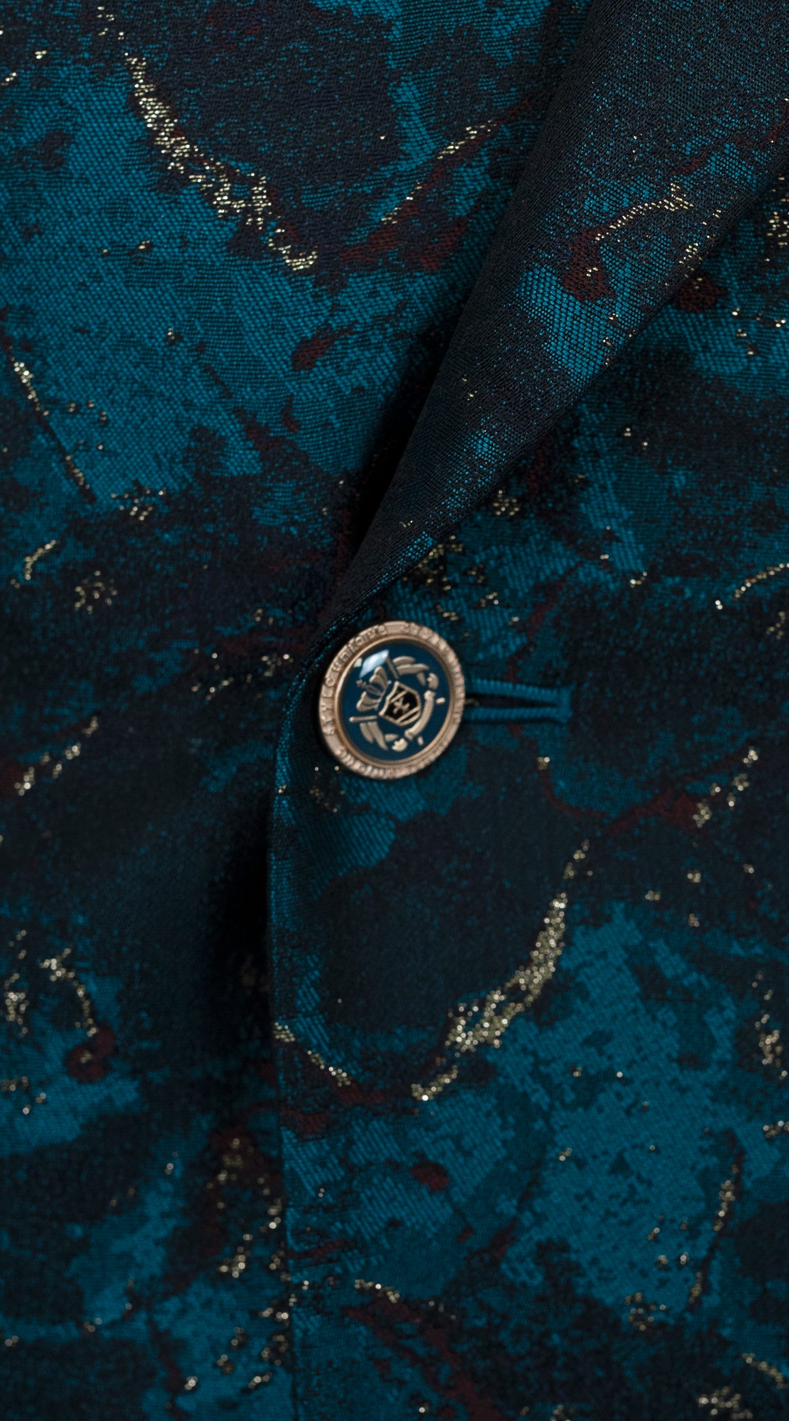 Complet Jacquard Métallique Marbré