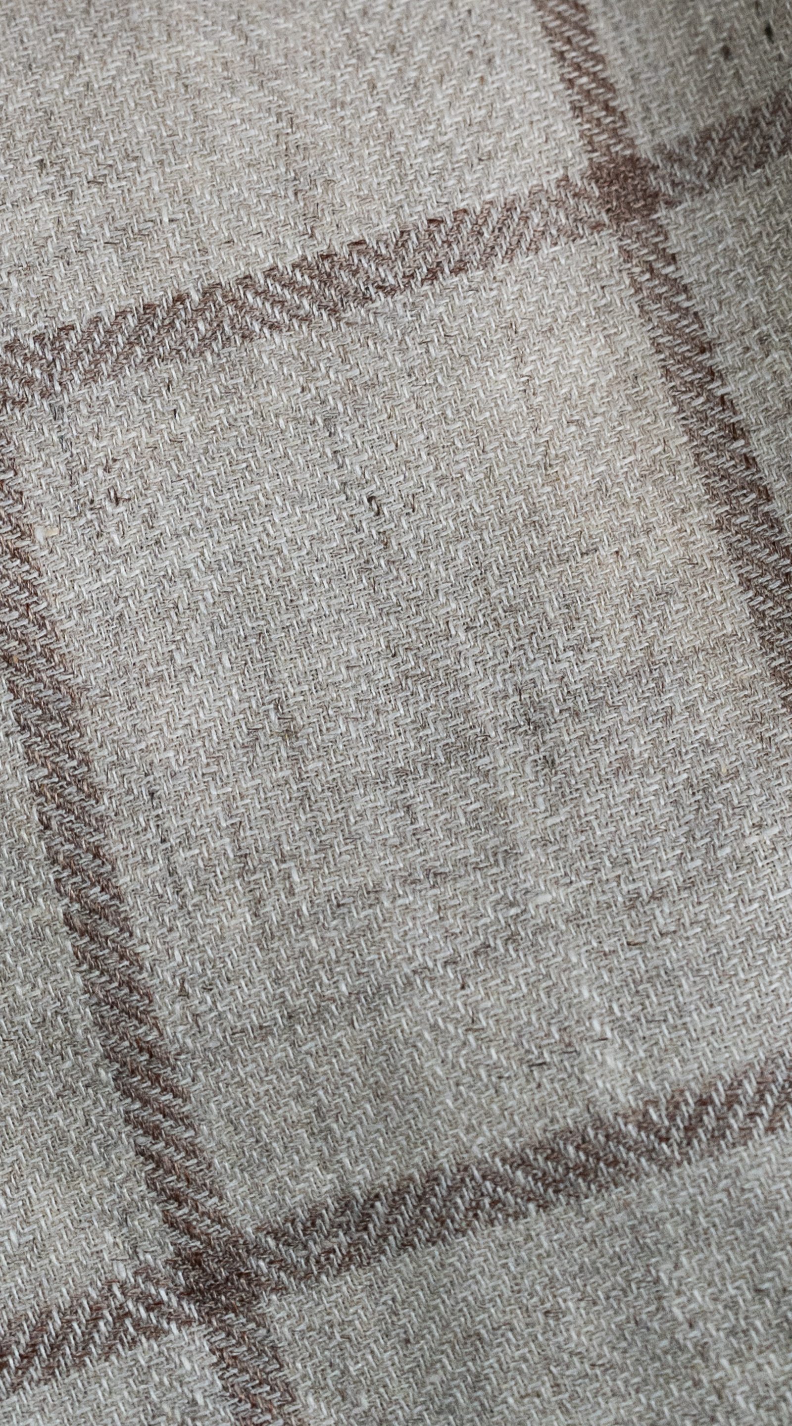 Complet Laine Carreaux Sable