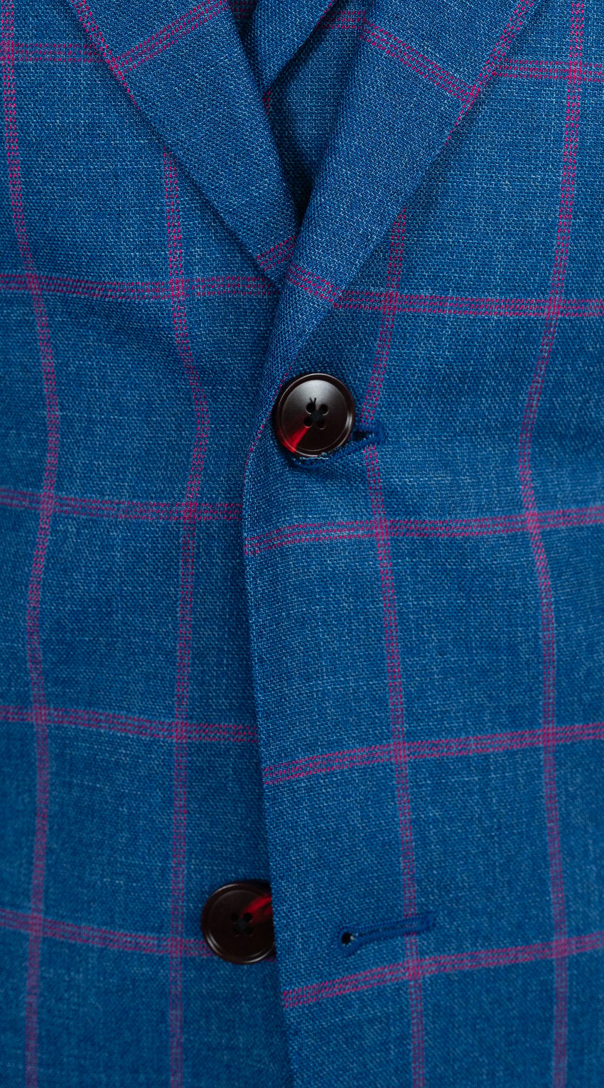 Sapphire Grid Wool Suit
