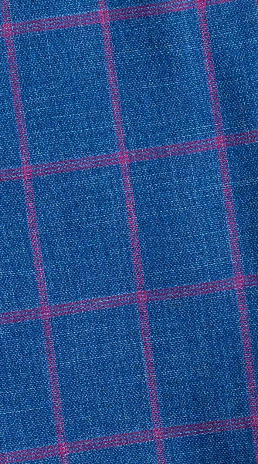 Sapphire Grid Wool Suit