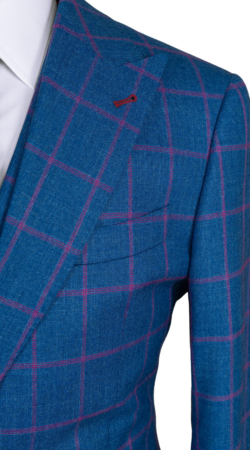 Sapphire Grid Wool Suit