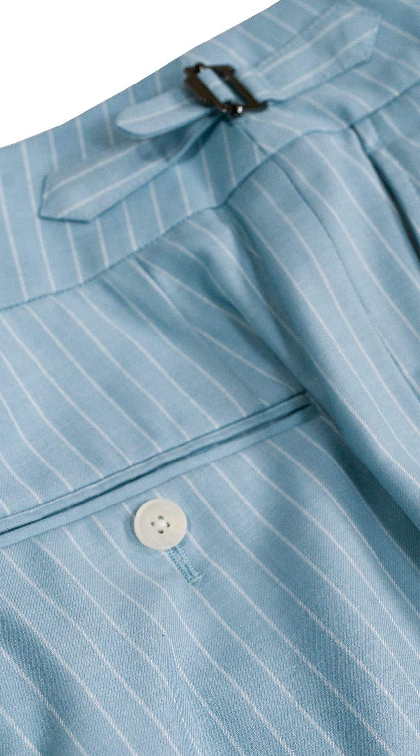 Complet Double Boutonnage Bleu Ciel Rayures